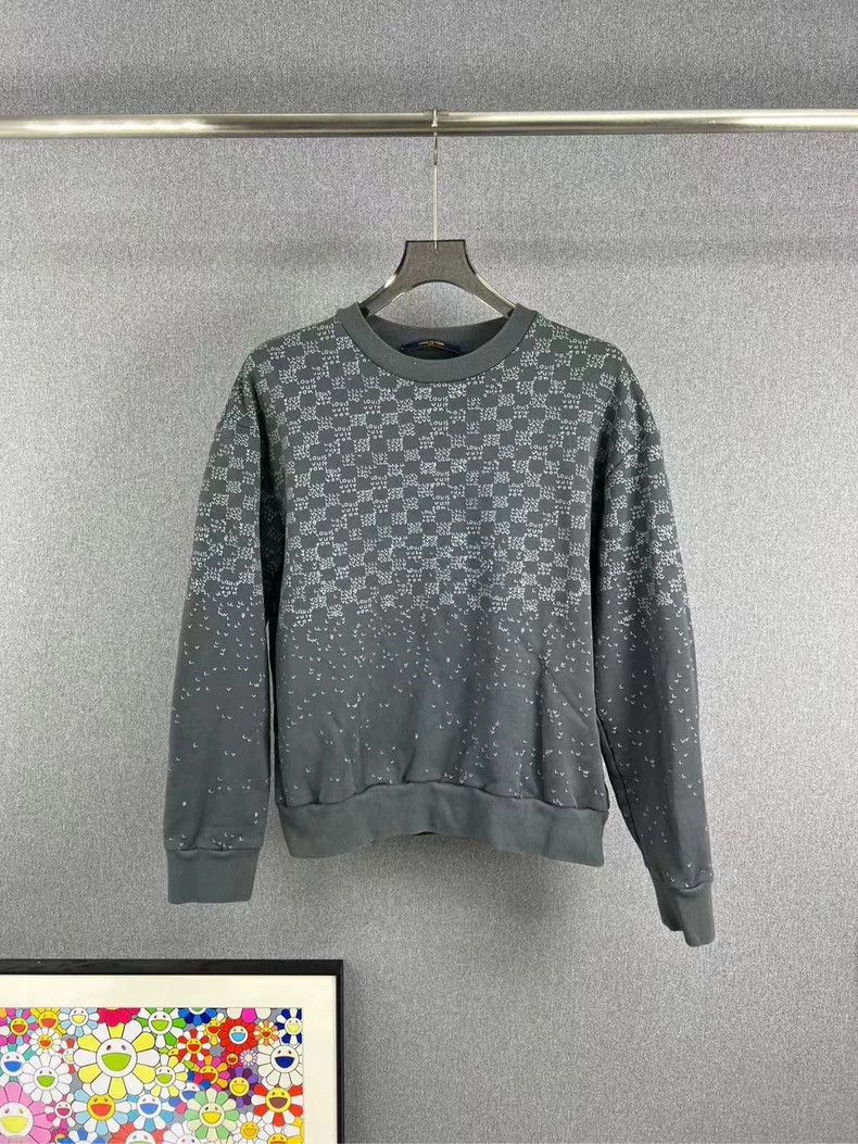 Louis Vuitton louis vuitton embroidered sweatshirt in gray-dmc Size US L / EU 52-54 / 3 - 1 Thumbnail