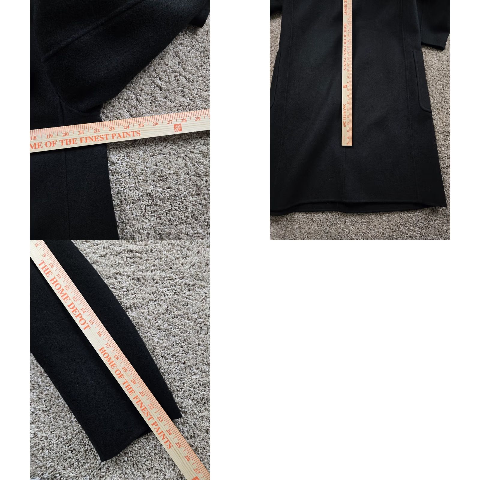 Uniqlo Uniqlo U Double Faced Overcoat Mens S Black Wool Blend Pockets 3 Button Long Coat Pattern Solid Size US S / EU 44-46 / 1 - 8 Thumbnail