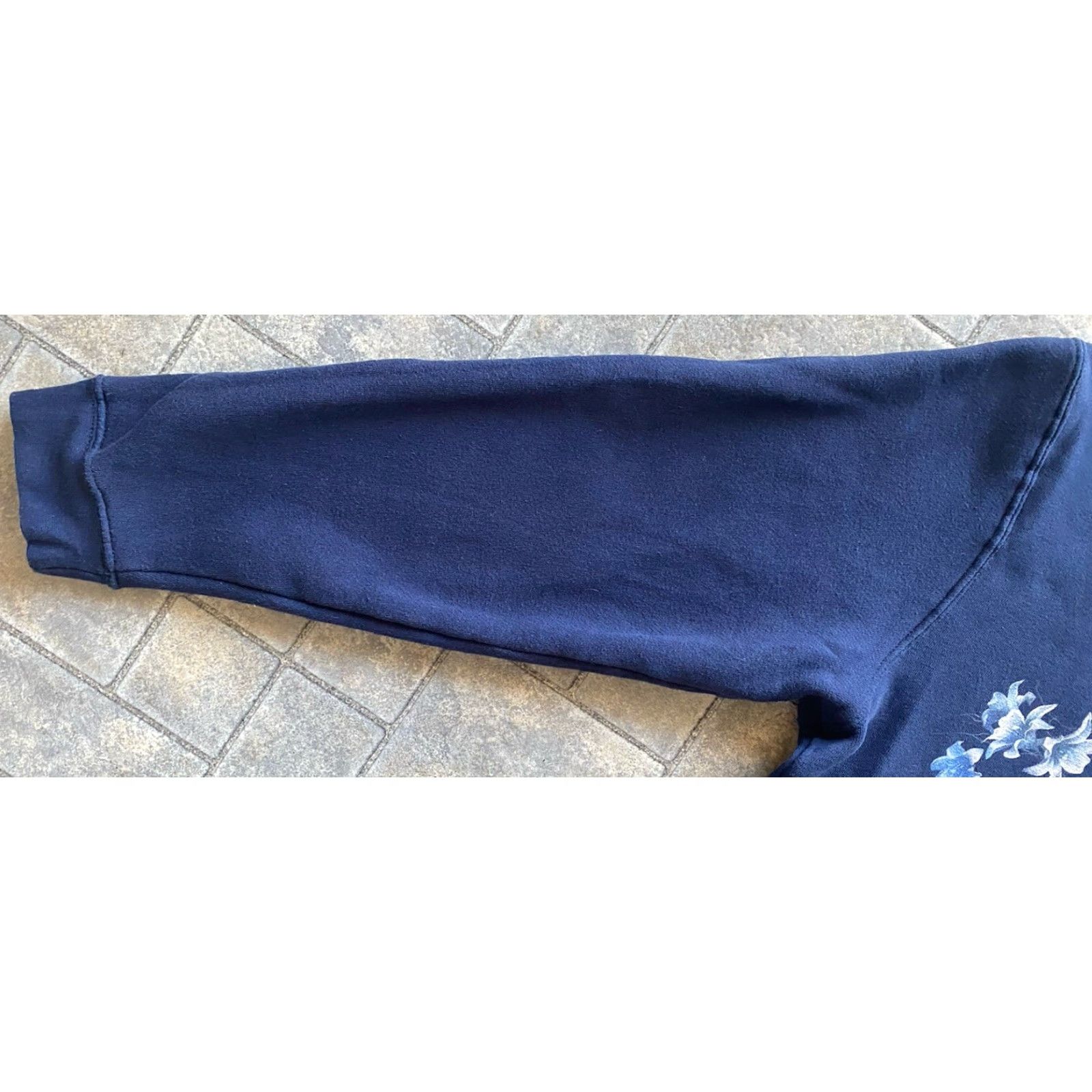 Delta Delta Fleece Sweatshirt Women MEDIUM Dark Blue Fairy Moon Trick Fairies Crew Neck Long Sleeve Fleece Pullover Moon Butterfly Flowers Size M / US 6-8 / IT 42-44 - 7 Thumbnail