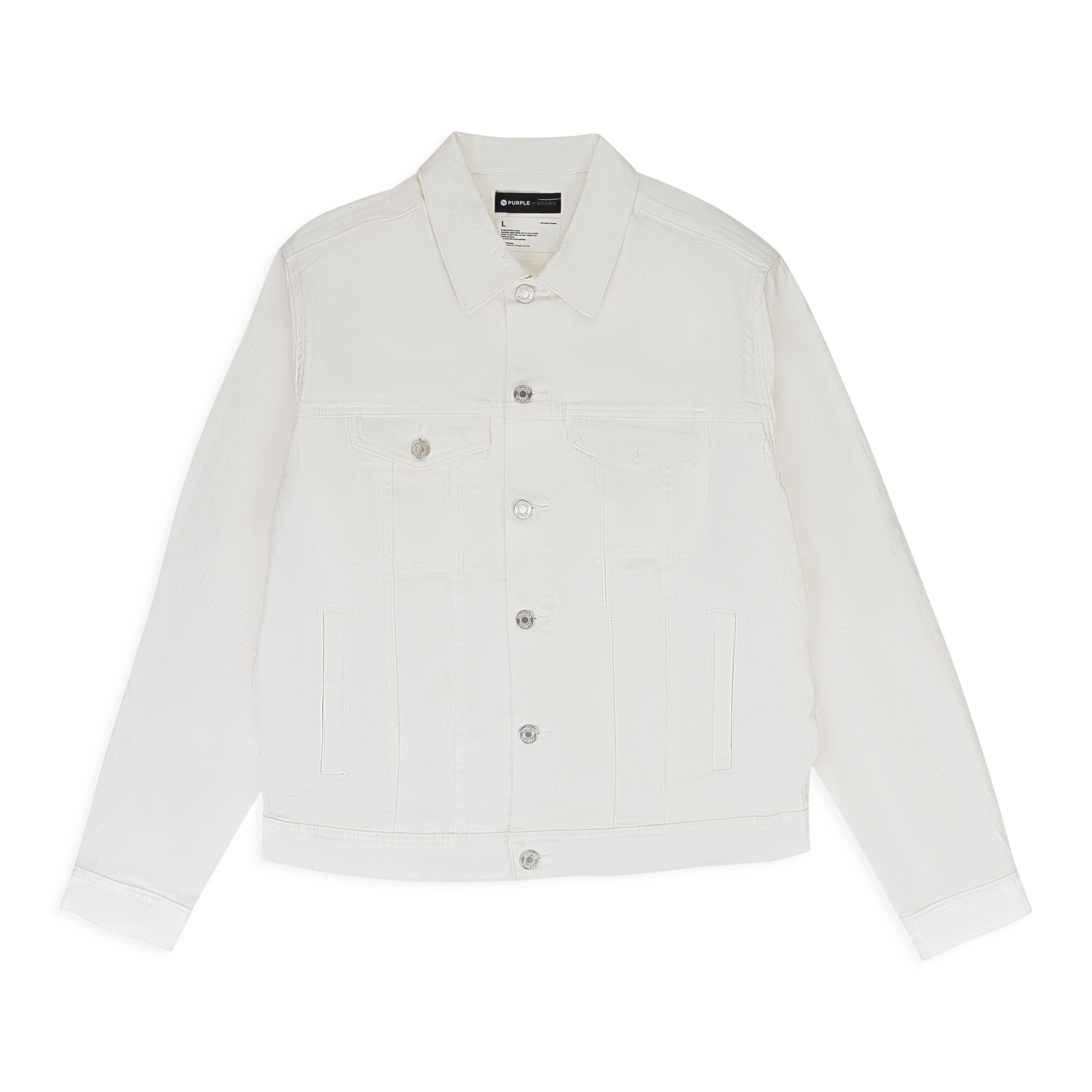FILM MONOGRAM JACQUARD TRUCKER White DENIM JACKETS Size M