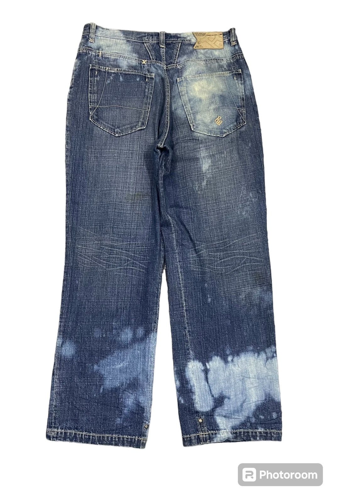 Rocawear 2000s ROCAWEAR BAGGY JEANS ACID SPLASH DESIGN Size US 36 / EU 52 - 3 Thumbnail