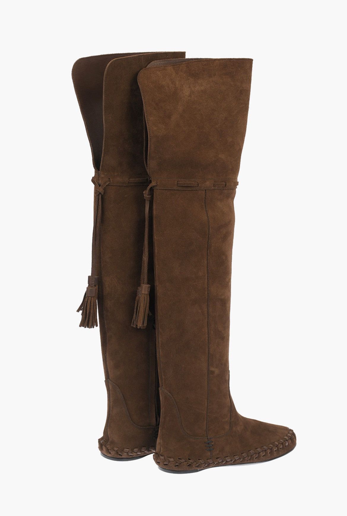 Celine Celine Marlou Suede/Leather over-the-knee Boots in Brown Size US 6 / IT 36 - 5 Thumbnail