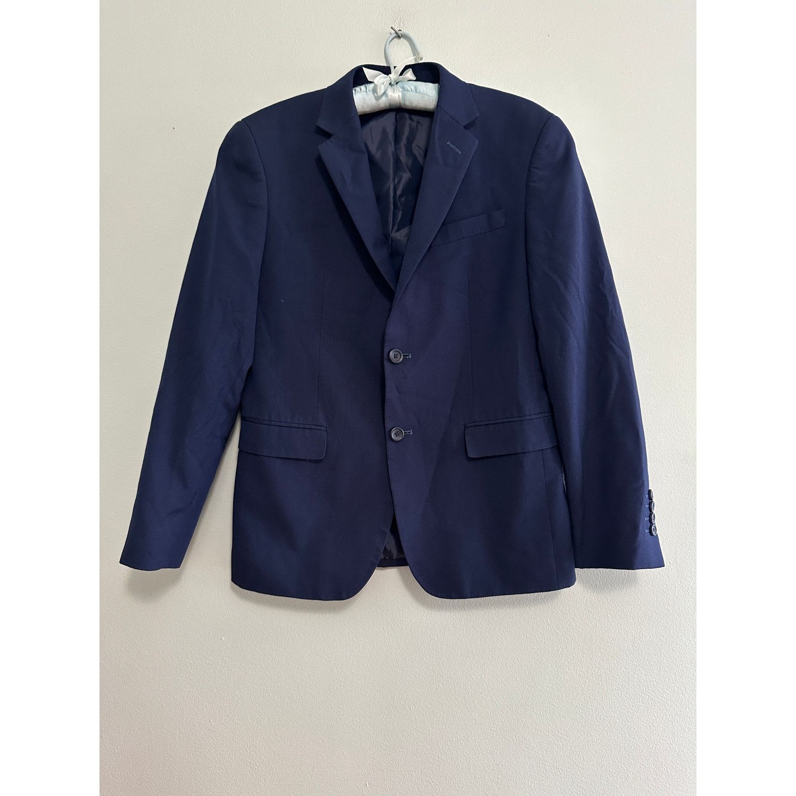 Egara Egara Orange extreme slim fit navy suit size 38S Size 38S - 2 Thumbnail