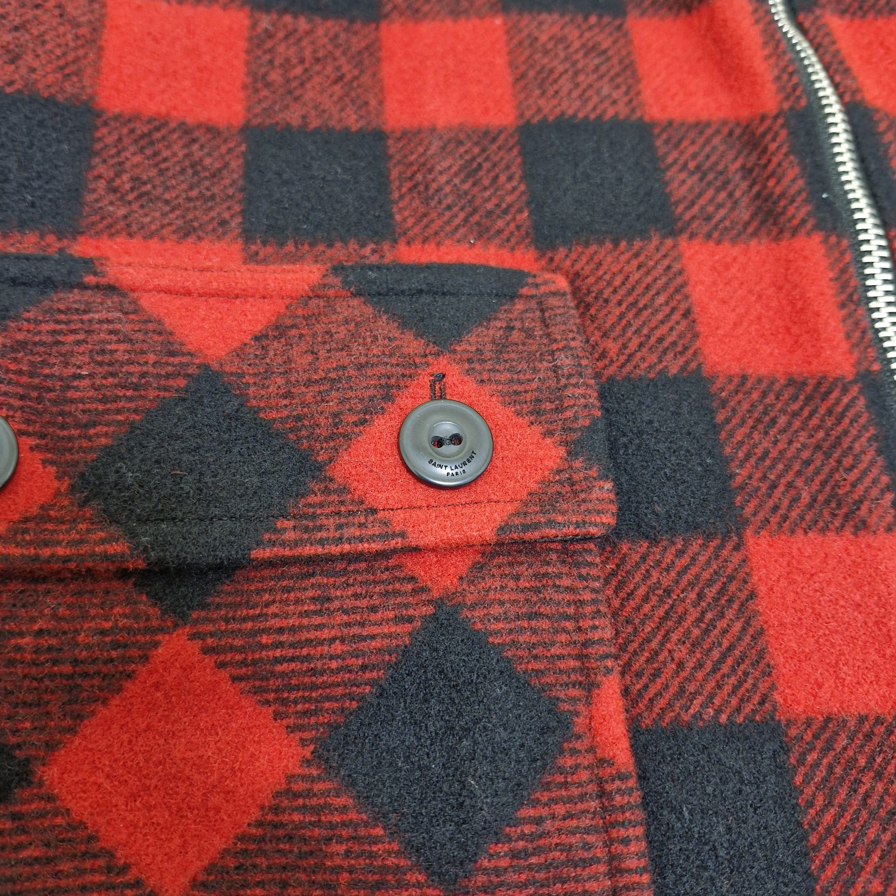 Saint Laurent Paris SLP SAINT LAURENT PARIS Tartan Wool Jacket Size US M / EU 48-50 / 2 - 5 Thumbnail