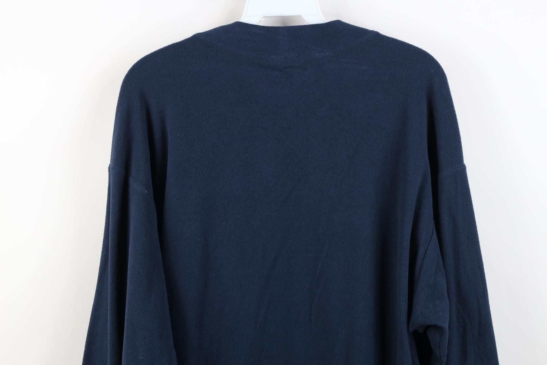 Columbia Vintage 90s Y2K Columbia Fleece Mock Neck Sweater Blue Size US L / EU 52-54 / 3 - 11 Thumbnail