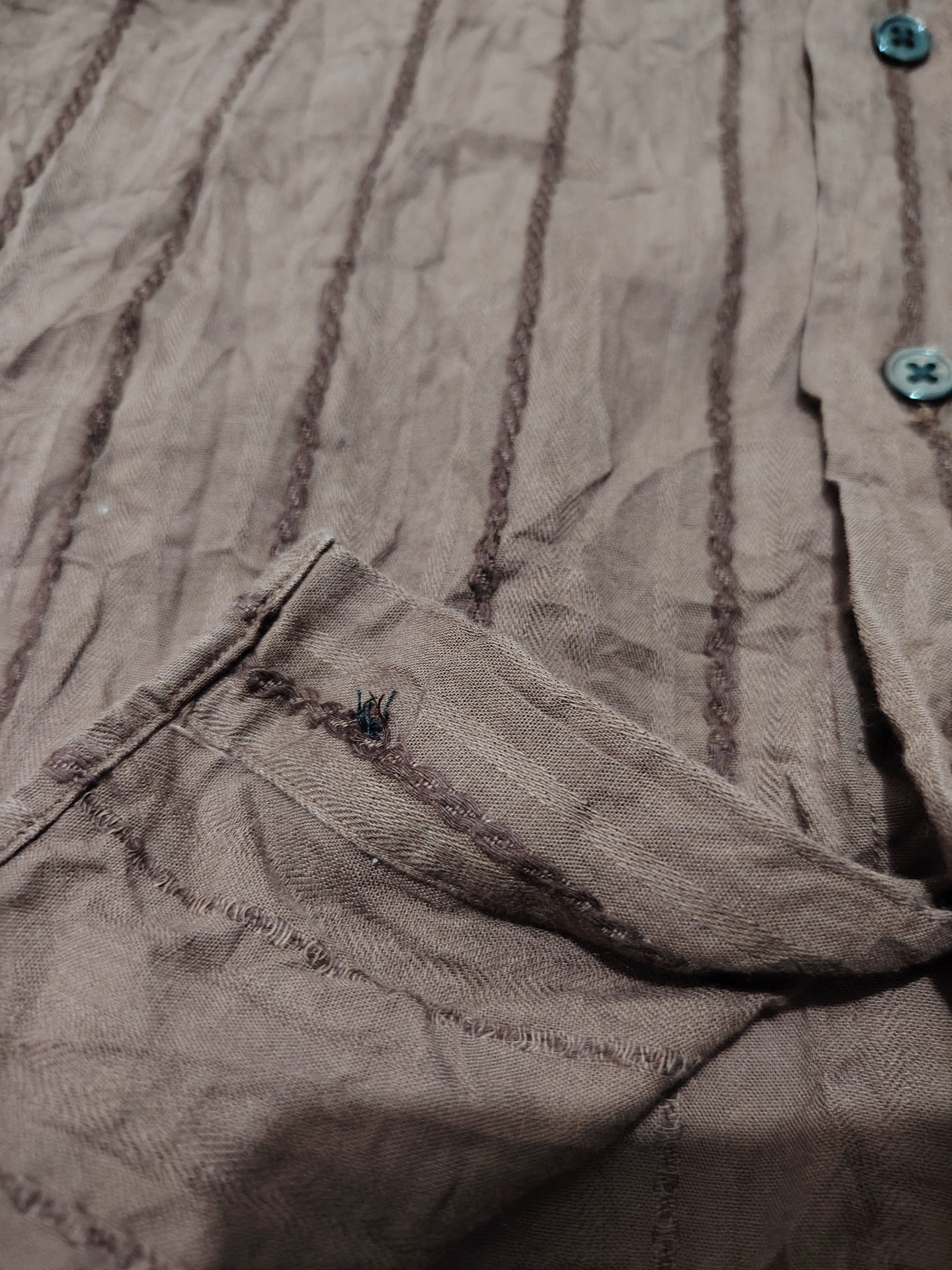 If Six Was Nine Japanese Takeo Kikuchi Shirt Button Up Embroidered Lining Size US M / EU 48-50 / 2 - 7 Thumbnail