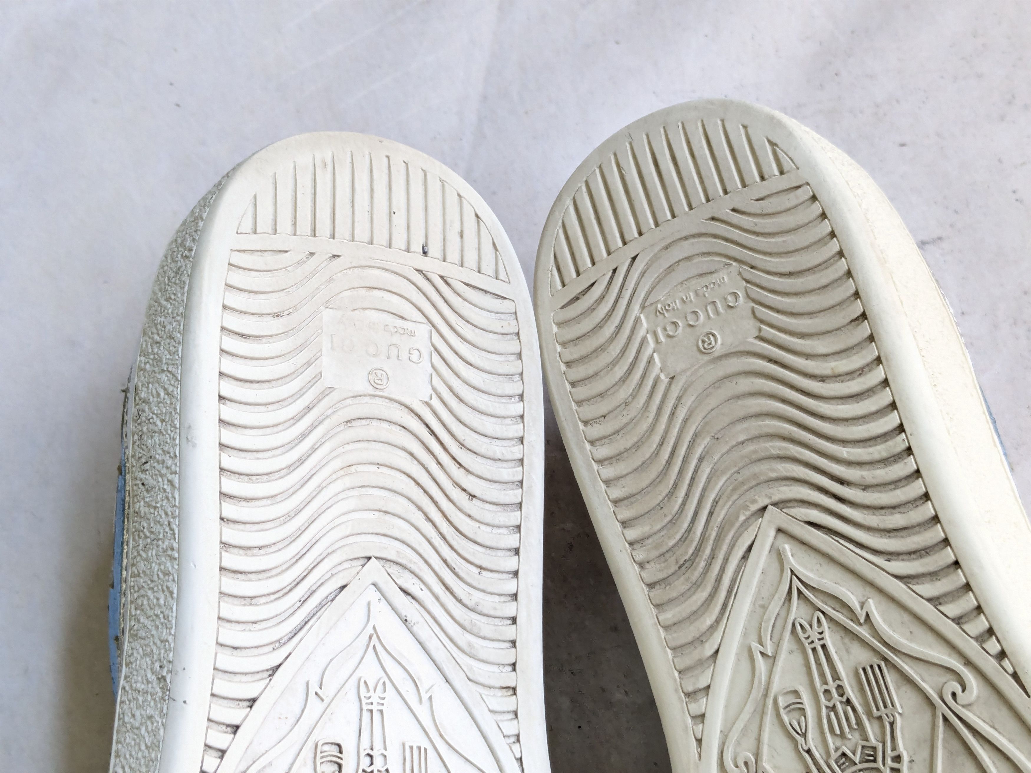 Gucci Gucci Ace Sneakers Silver 11.5 Leather Stars Size US 11.5 / EU 44-45 - 20 Thumbnail