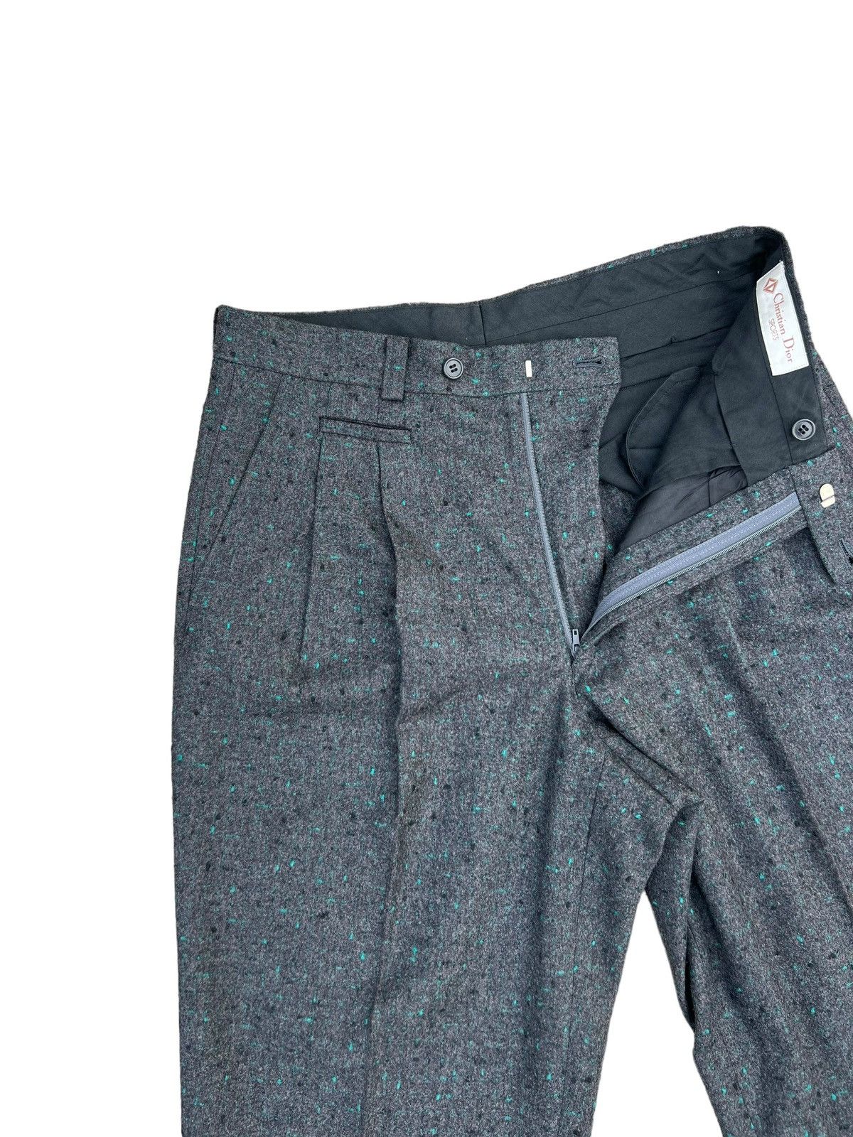 Christian Dior Monsieur Vintage 90s Christian Dior Sports Wool Trouser Pant Size US 31 - 6 Thumbnail