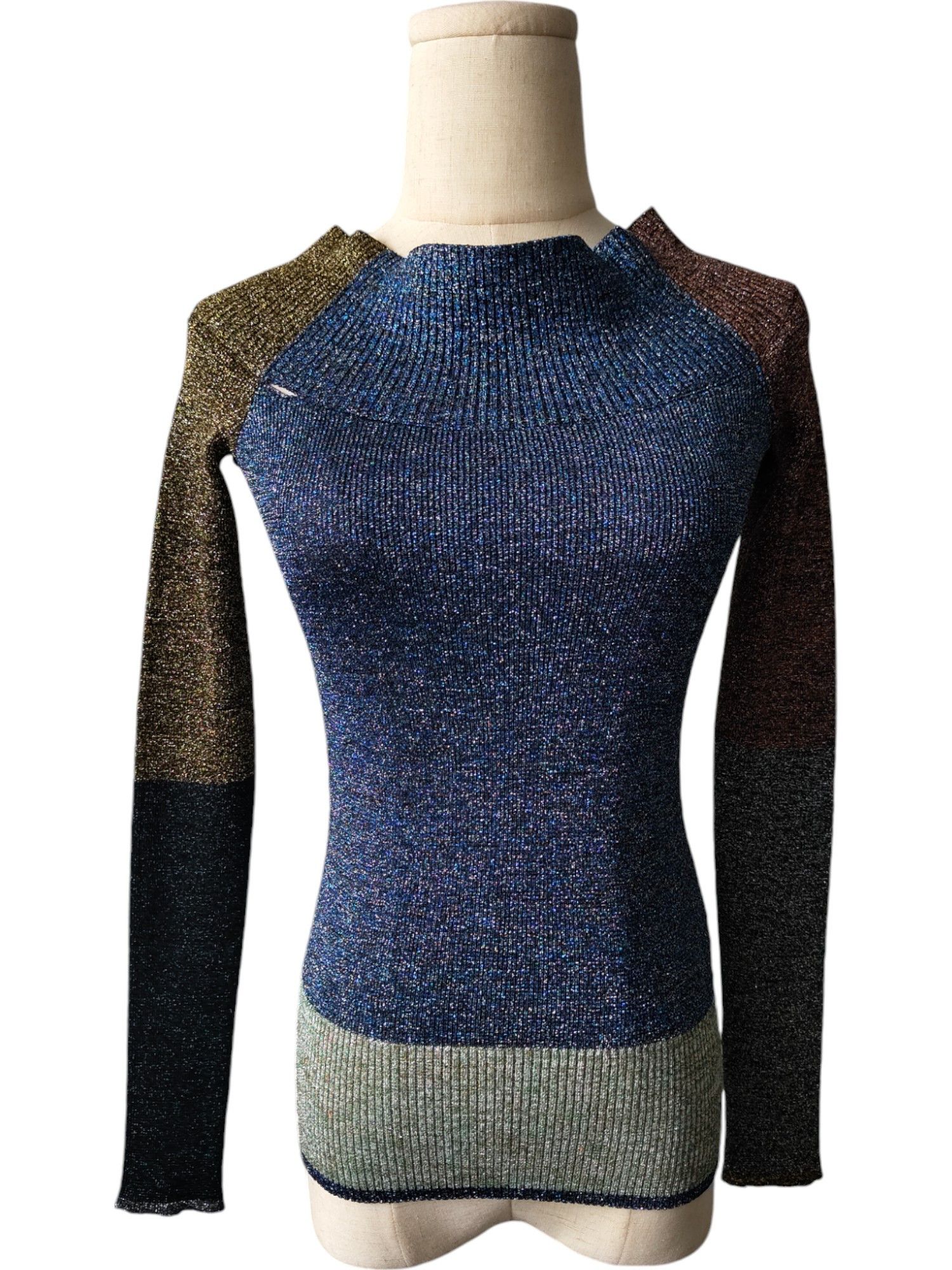 Christopher Kane Multi Color Shimmering Woven Top Size S / US 4 / IT 40 - 1 Thumbnail