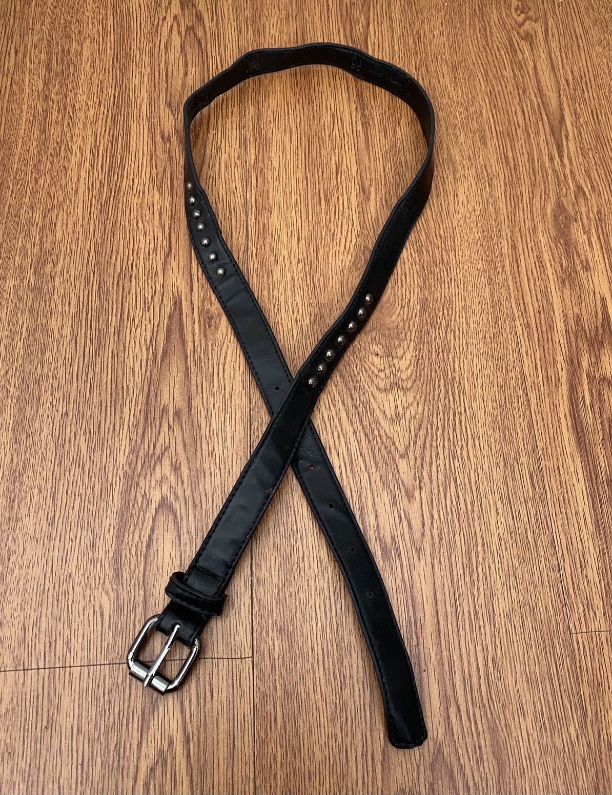 20471120 × Beauty Beast × Japanese Brand Black studded womens belt Size ONE SIZE - 1 Thumbnail