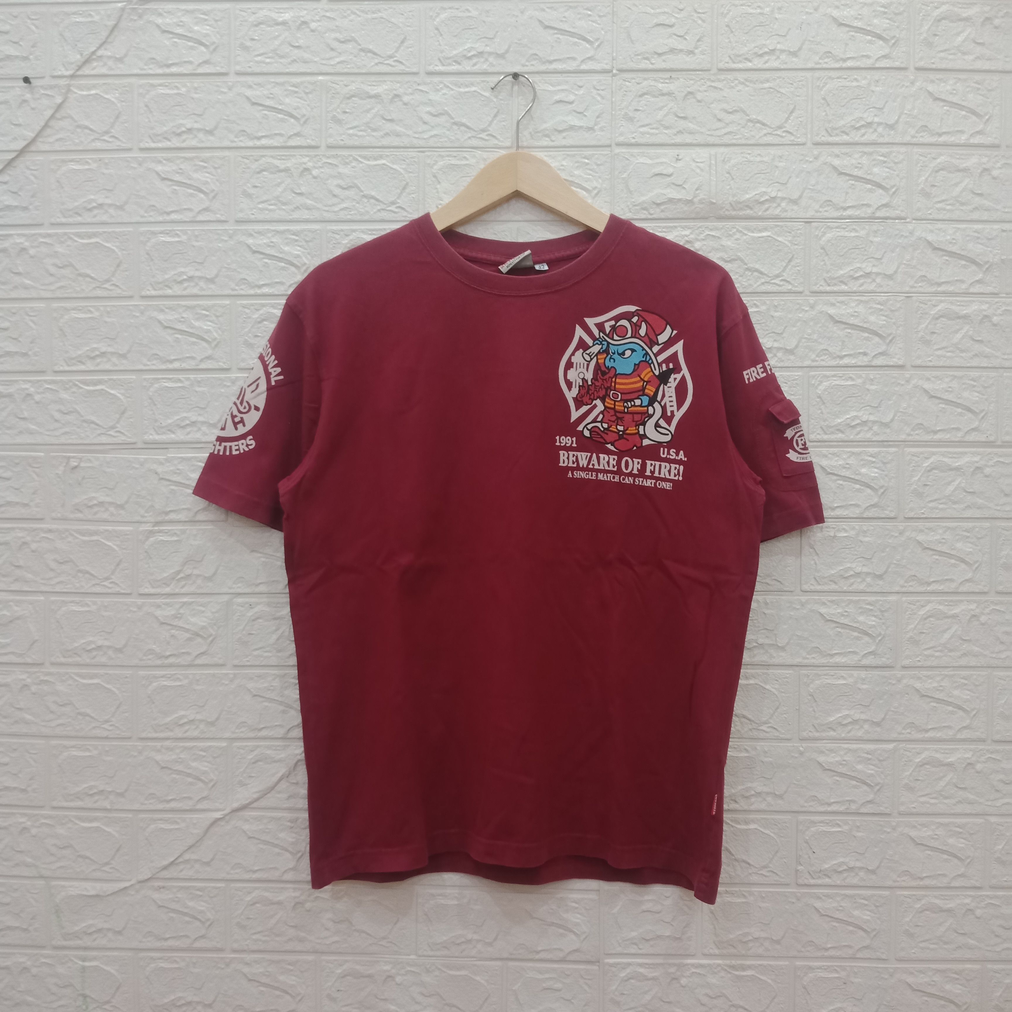 Tedman Vintage ted company fire fighter small pocket t-shirt Size US M / EU 48-50 / 2 - 5 Thumbnail