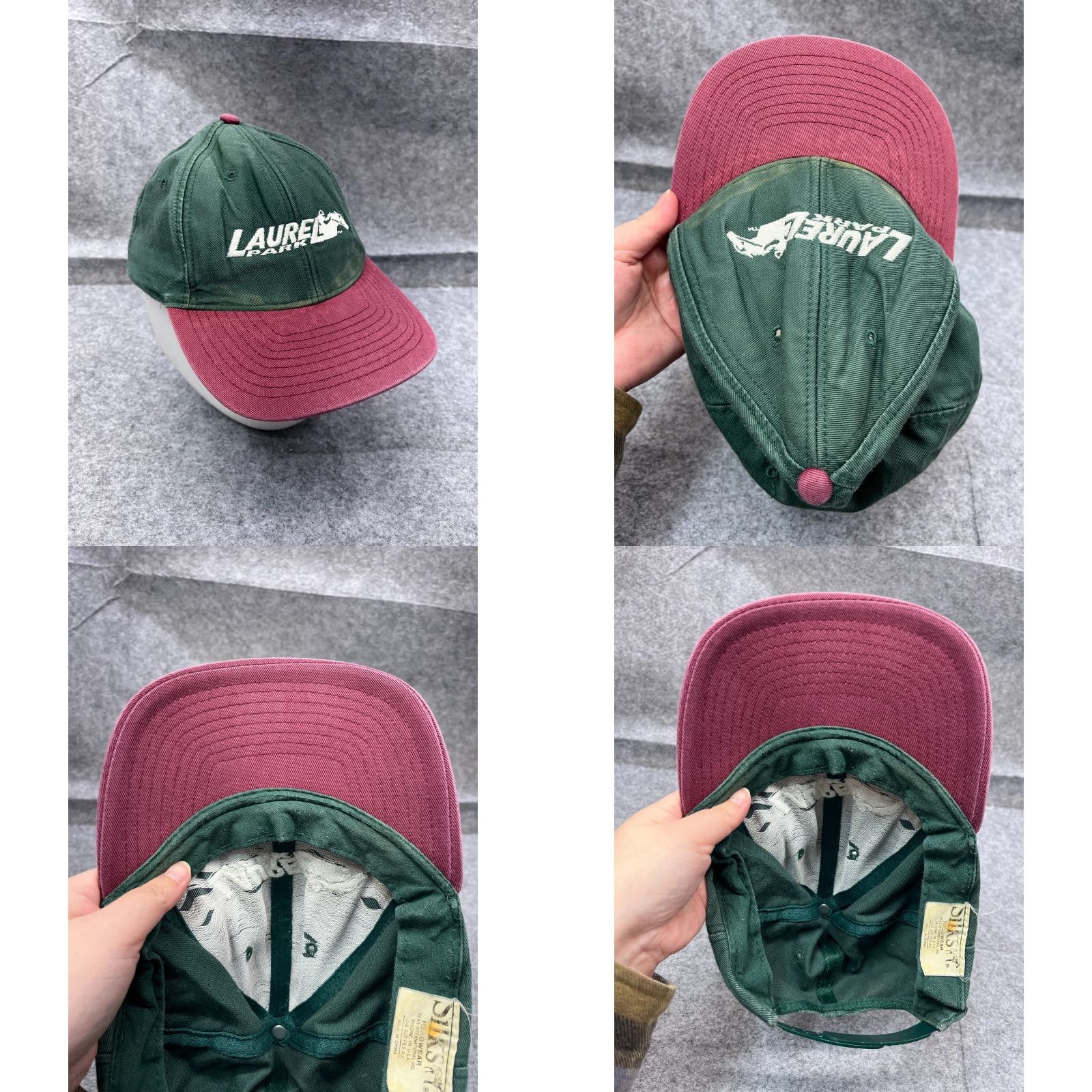 Vintage Silks Headwear Snapback Hat Cap Unisex Adults One Size Green Adjustable Lightweight Outdoor Size US M / EU 48-50 / 2 - 8 Thumbnail