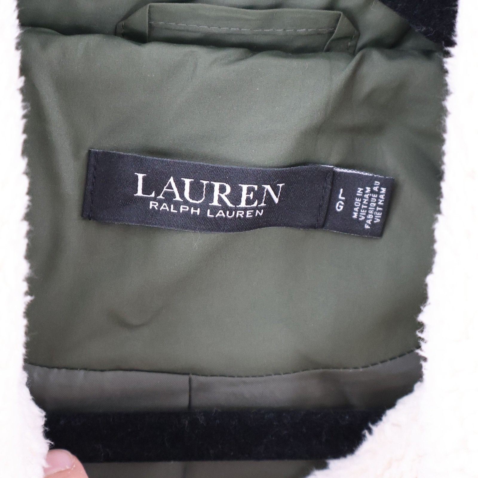 Lauren Ralph Lauren Lauren Ralph Lauren Faux-Sherpa-Collar Quilted Coat Womens L Size L / US 10 / IT 46 - 2 Thumbnail