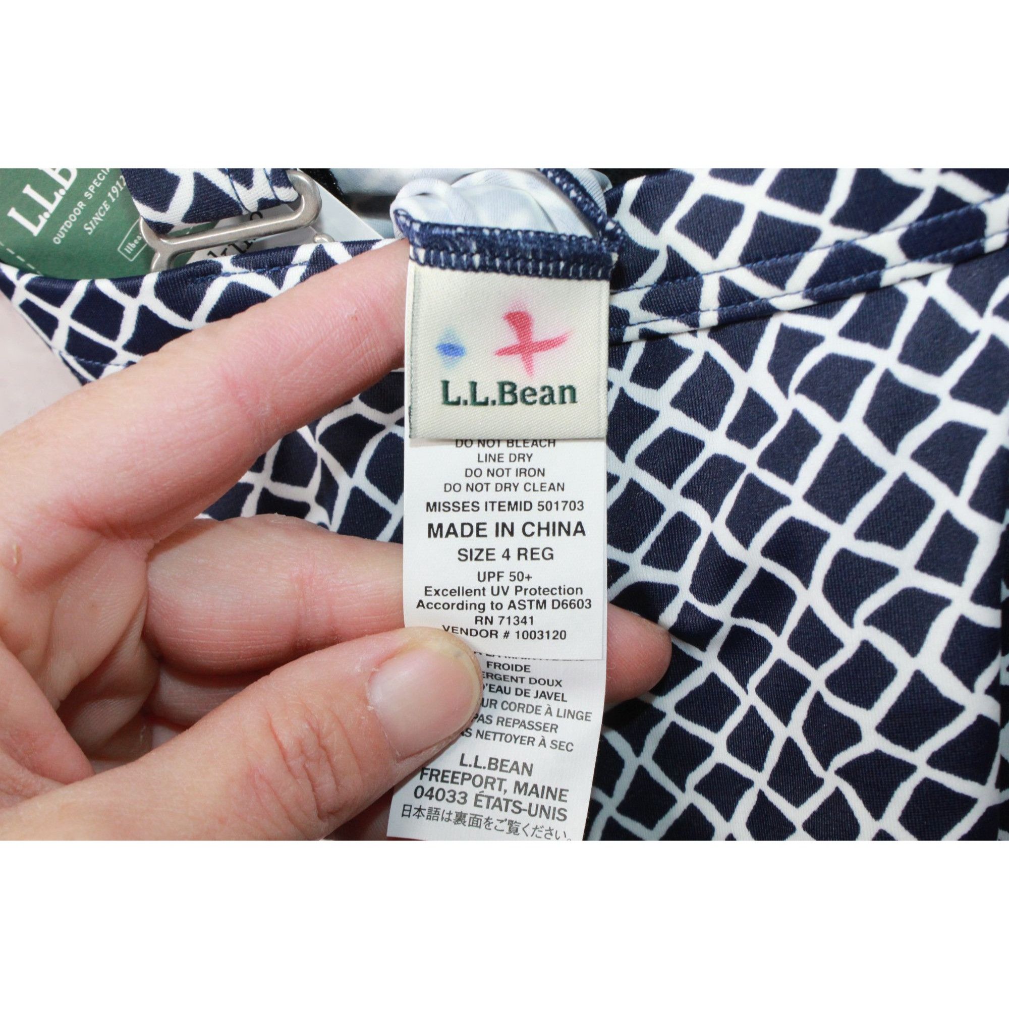L.L. Bean LL Bean Lightly Padded Shelf Bra Adjustable Straps Tankini Size S / US 4 / IT 40 - 7 Thumbnail