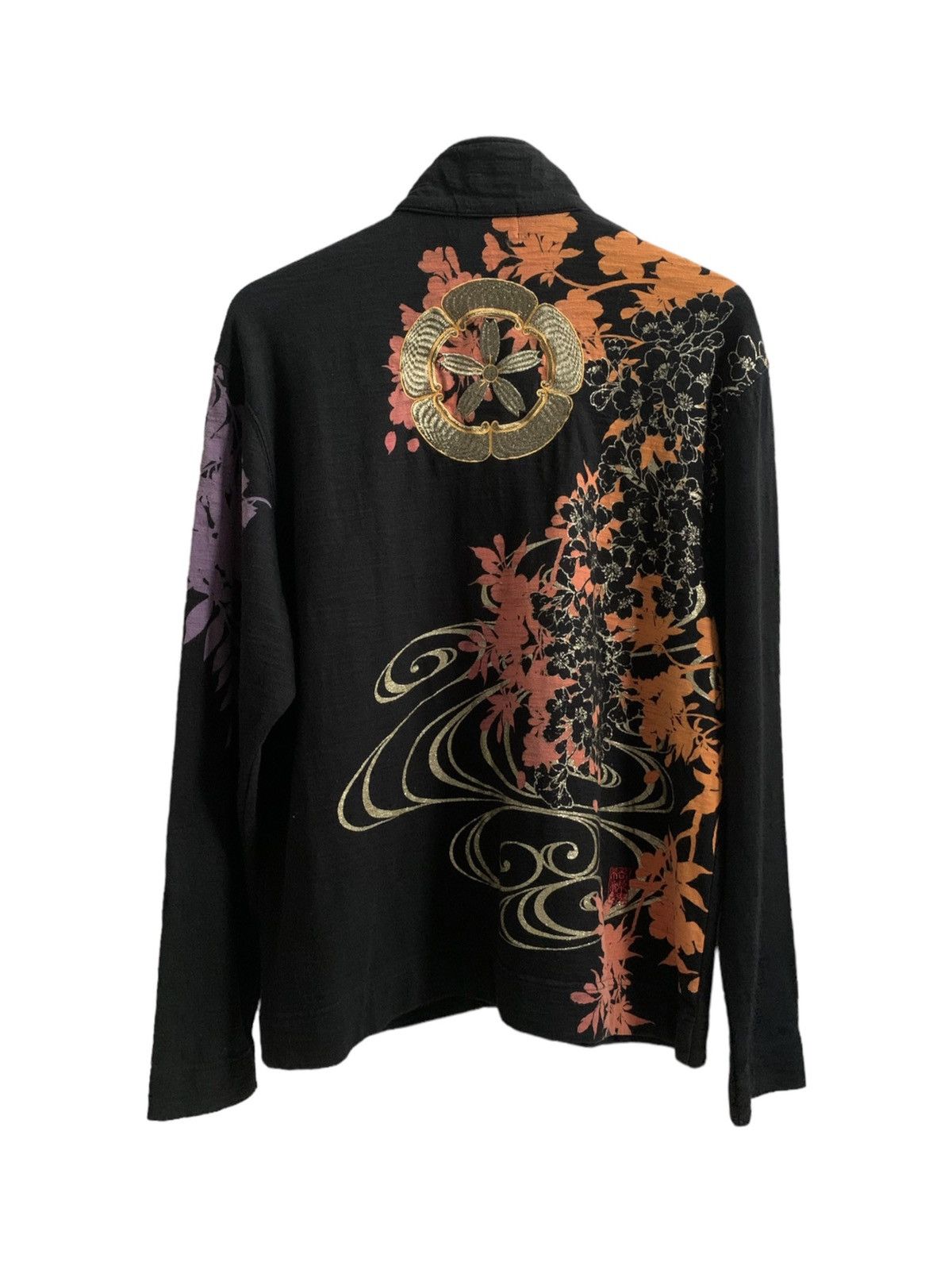 Vintage Karakuri Japanese Traditional Zipper Sweater