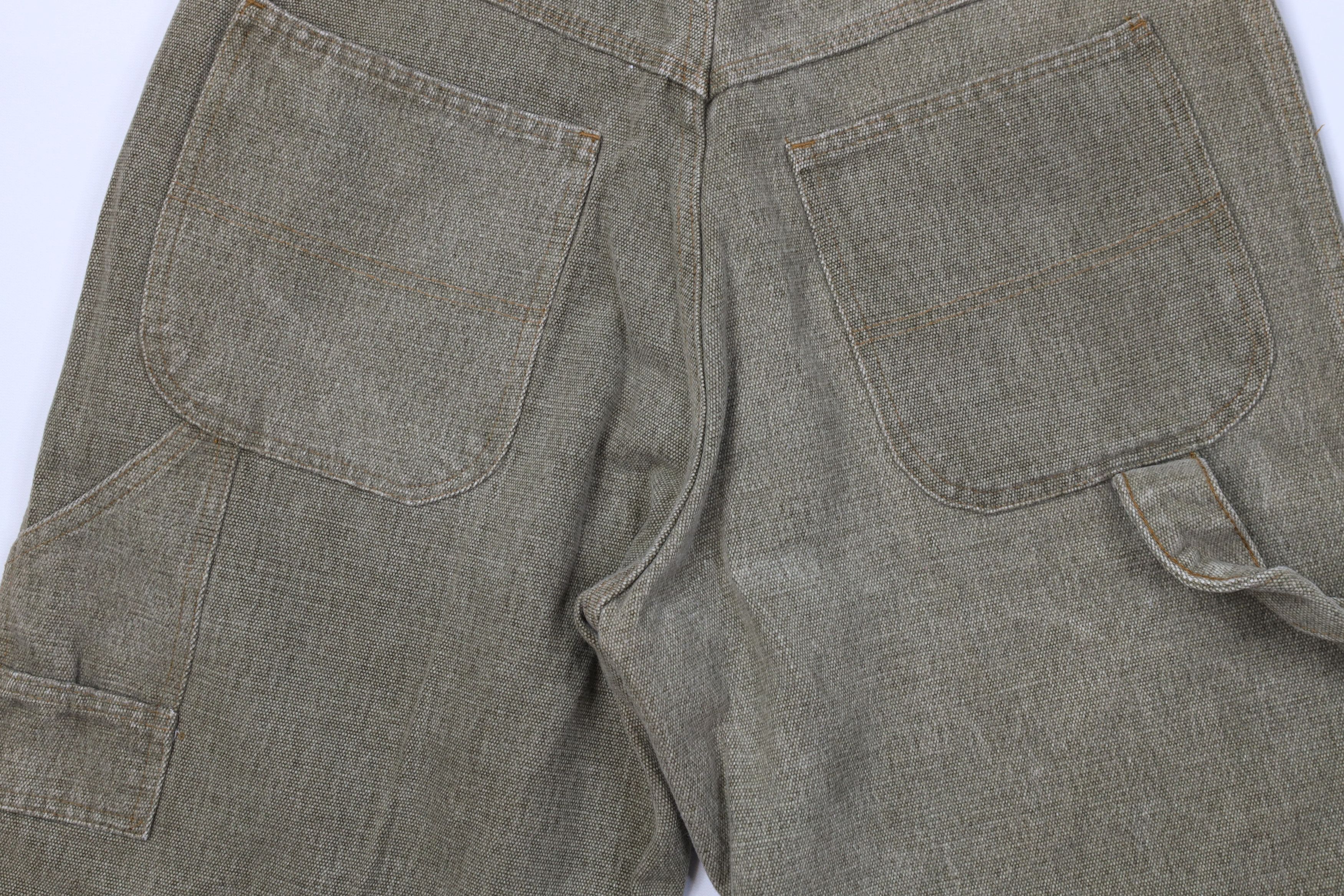 Vintage Vintage 90s Streetwear Heavyweight Relaxed Dungaree Shorts Size US 32 / EU 48 - 9 Thumbnail