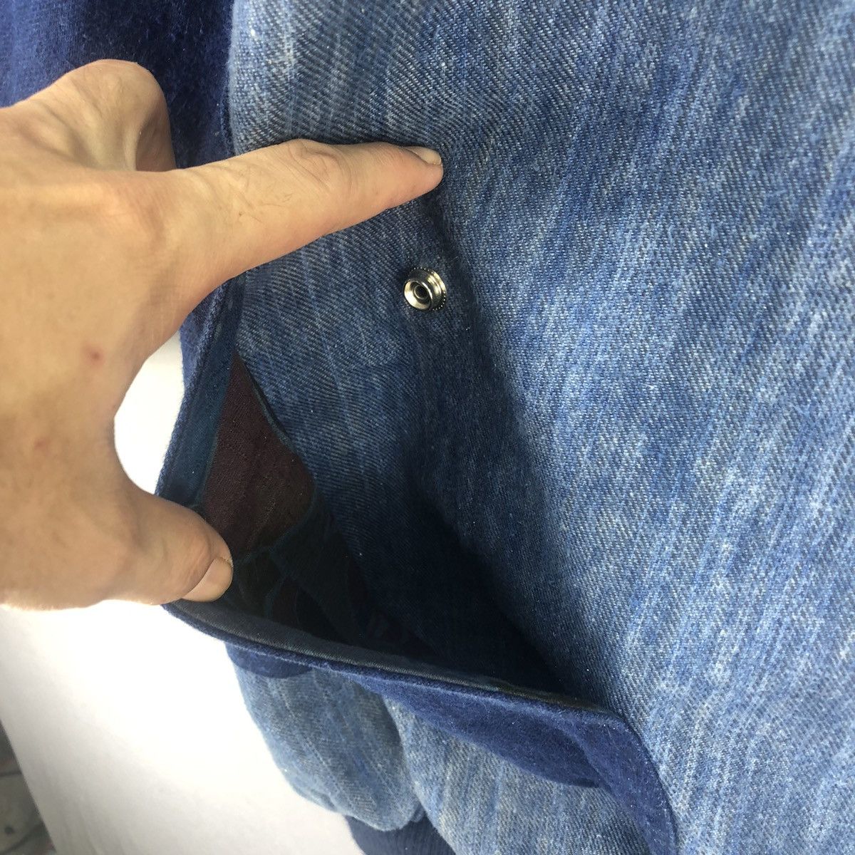 Japanese Brand Vintage Rework Custom Denim Zipper Jacket Size US M / EU 48-50 / 2 - 9 Thumbnail