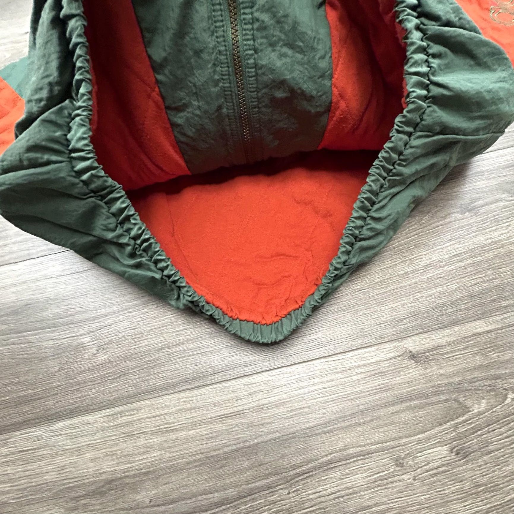Adidas VINTAGE adidas Jacket Mens M Green Orange Hooded Full Zip Trefoil Lined 80s Size US M / EU 48-50 / 2 - 7 Thumbnail