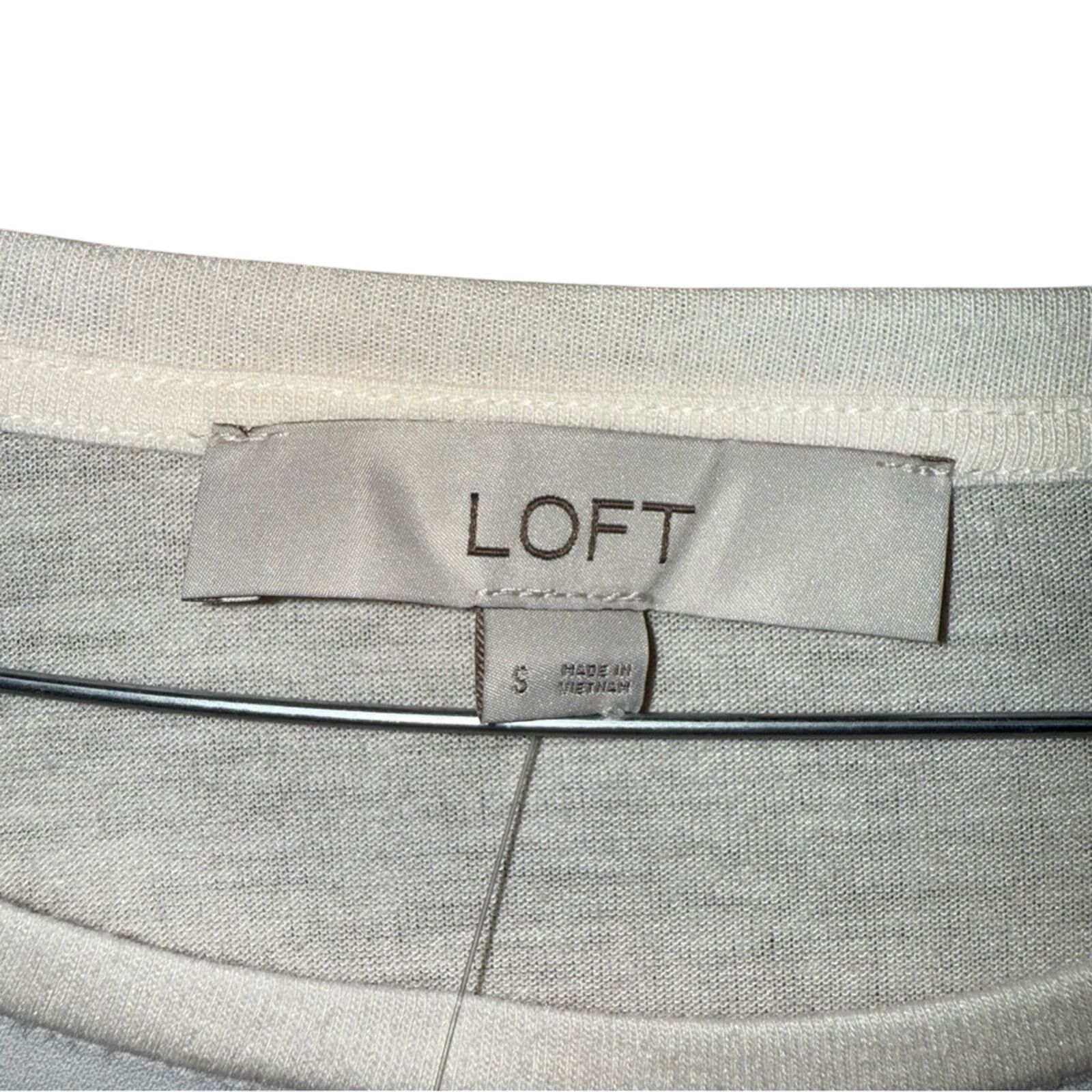 Loft LOFT Women's White Long Sleeve Top Size S / US 4 / IT 40 - 4 Thumbnail