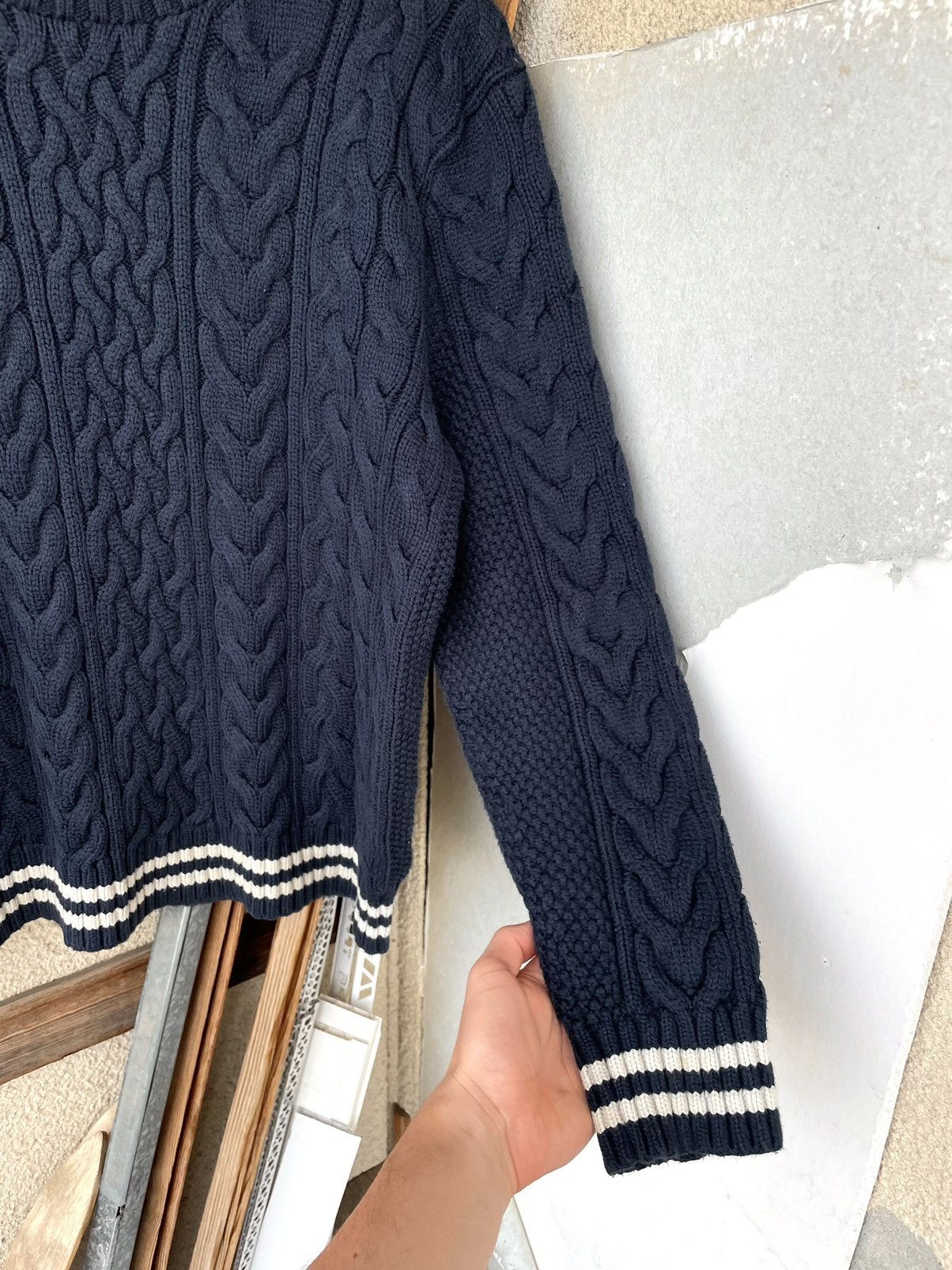 Polo Ralph Lauren Vintage 90s Polo Ralph Lauren Heavy Cable Knit Sweater Size US XL / EU 56 / 4 - 5 Thumbnail