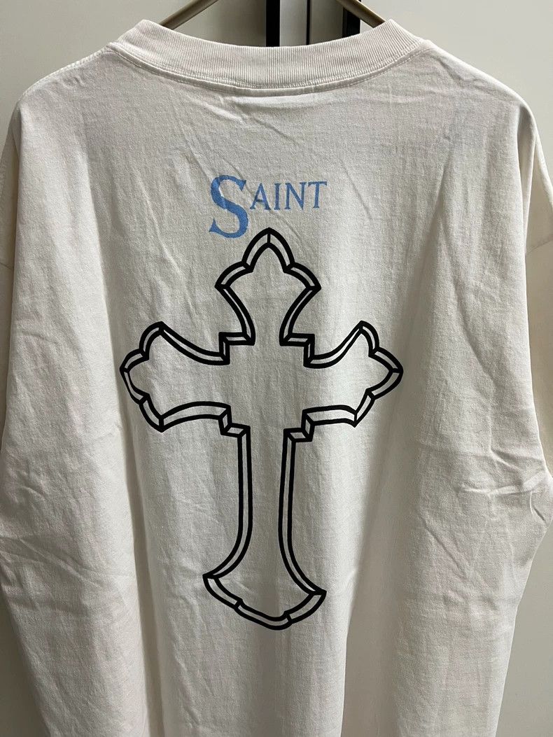 Saint Michael Saint Michael Character cross printed white short sleeves Size US XL / EU 56 / 4 - 6 Thumbnail