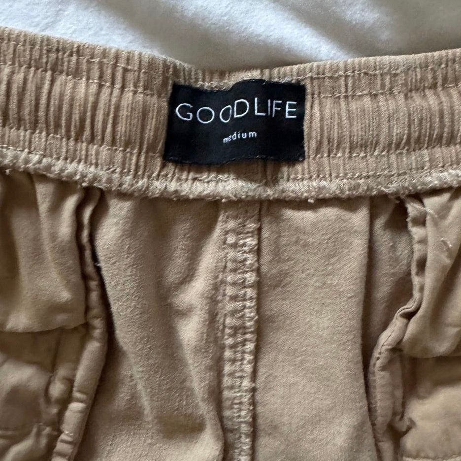 Goodlife Goodlife Stretch Corduroy Shorts Tan Medium 6" Inseam Size US 32 / EU 48 - 3 Thumbnail