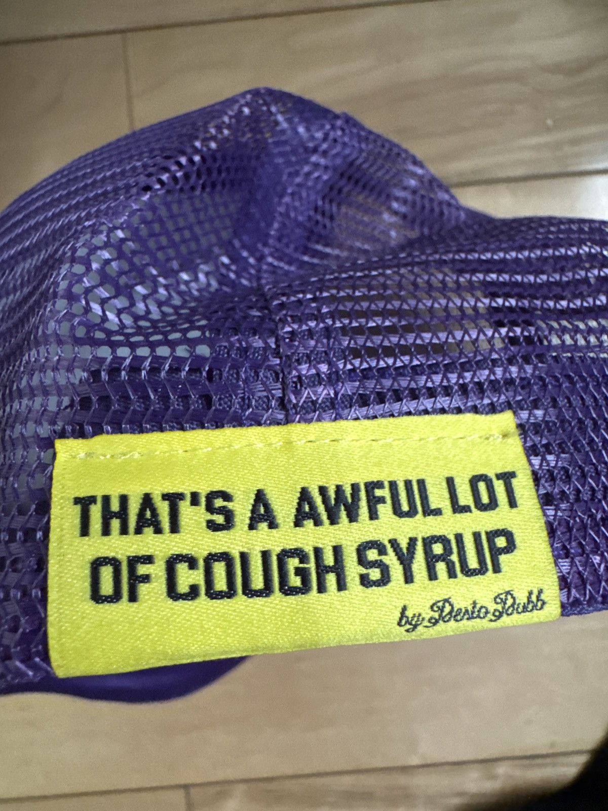Awful Lot of Cough Syrup Awful lot of cough syrup trucker hat (Purple/Red) Size ONE SIZE - 6 Thumbnail