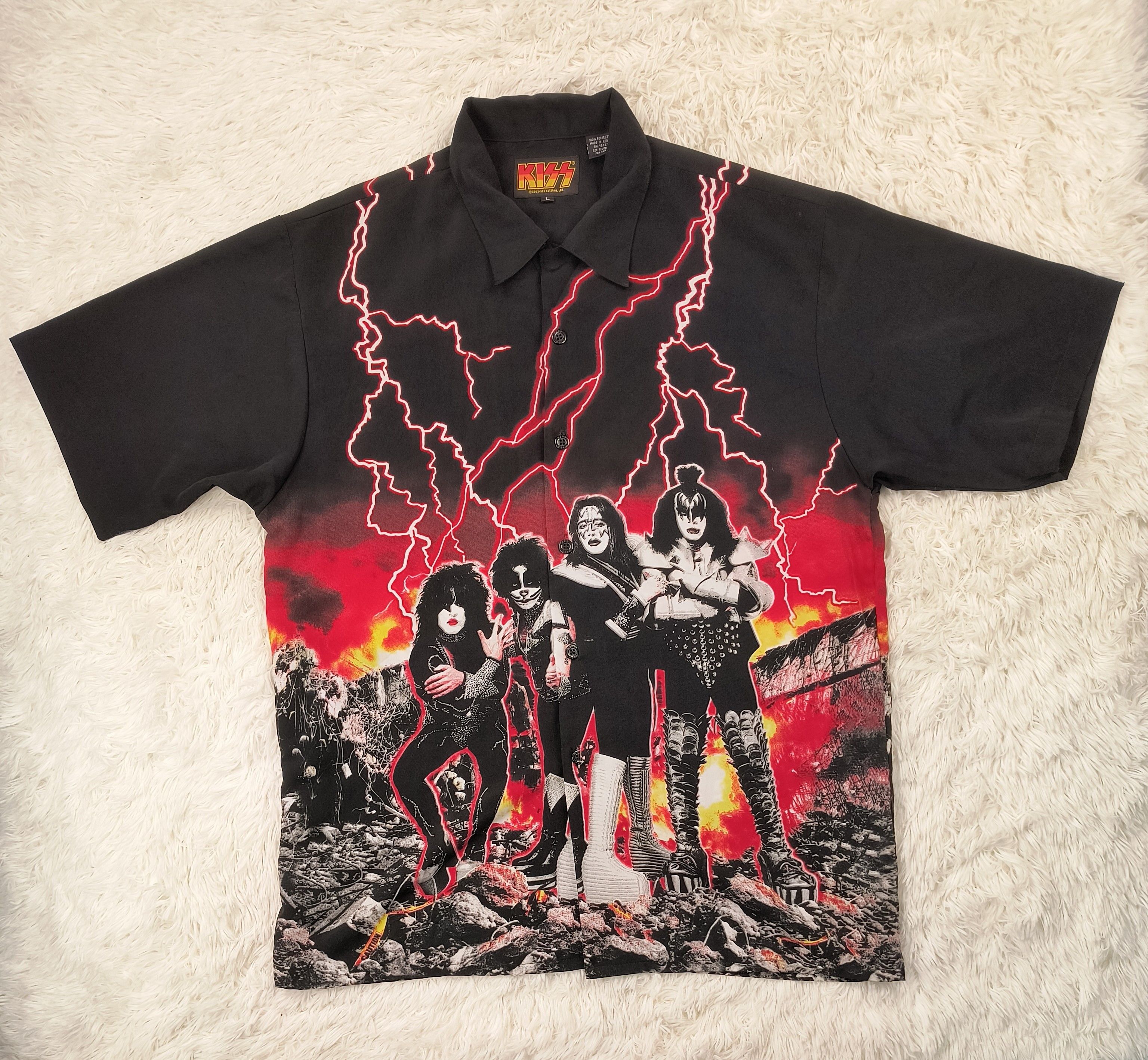 KISS Vintage Y2K KISS Official 2003 button up shirt Size US L / EU 52-54 / 3 - 1 Thumbnail