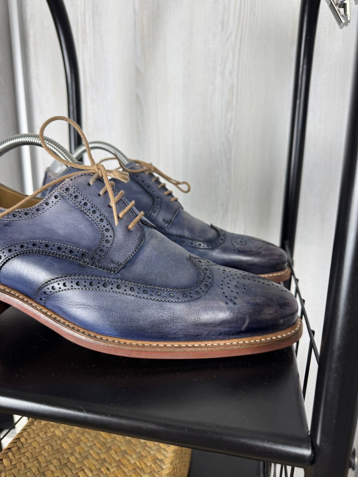 Berwick 1707 Berwick 1707 blue faded dainite sole brogues goodyear shoes Size US 11 / EU 44 - 3 Thumbnail
