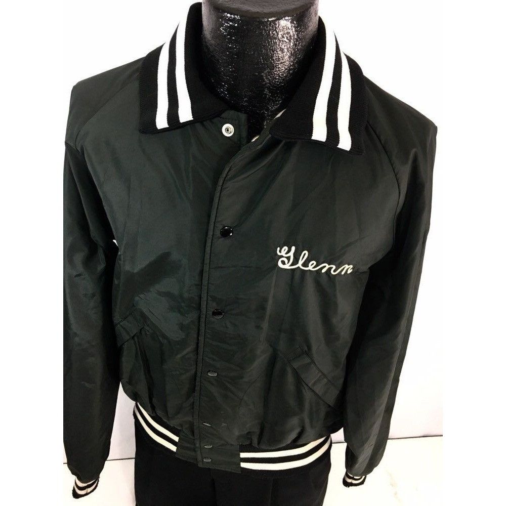 Dunbrooke Vtg Pla-Jac Nylon REEFER MADNESS Embroidered RINGER Jacket Size US L / EU 52-54 / 3 - 2 Thumbnail