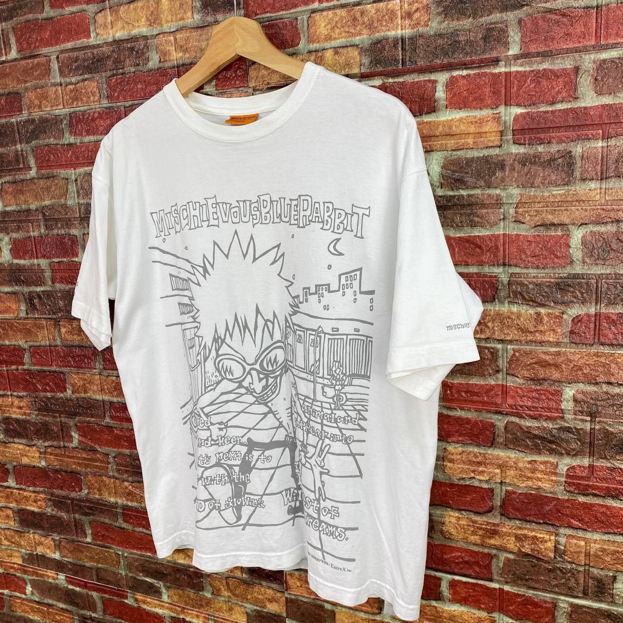 Japanese Brand ANIME JAPAN Crazy Mad Punk Mischievous Blue Rabbit anime Size US M / EU 48-50 / 2 - 5 Thumbnail
