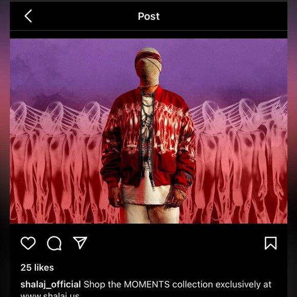 Other Shalaj Illusion Reversible Black Skeleton Bomber Jacket Size US L / EU 52-54 / 3 - 2 Thumbnail
