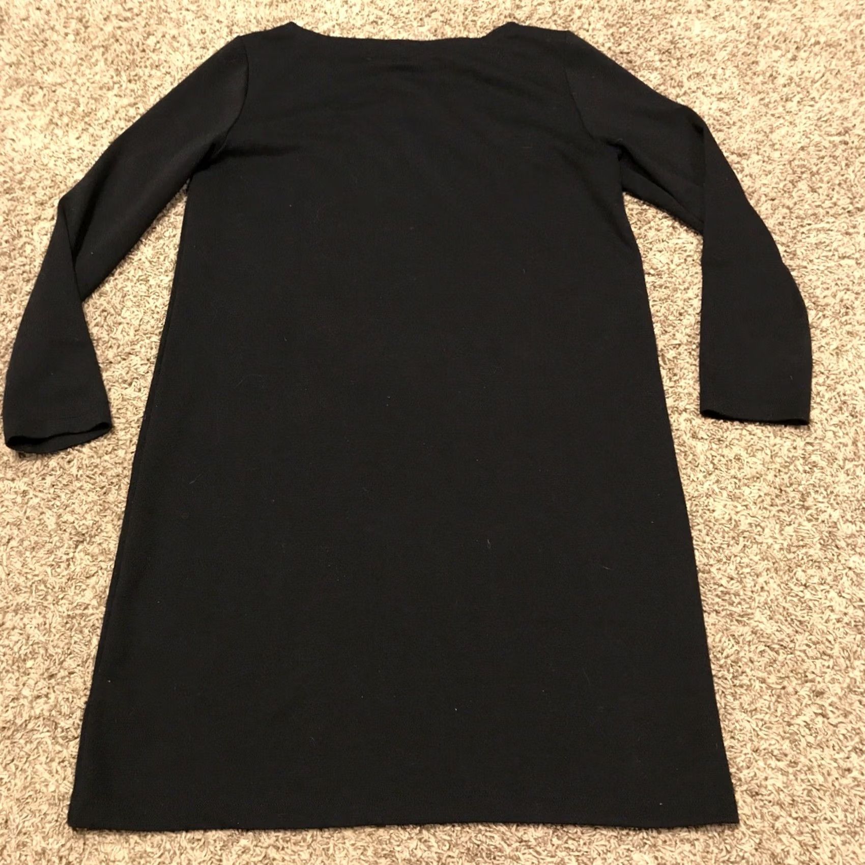 Gap Gap L Womens Black Polyester Blend Long Sleeve Sweater Dress A45 Size L / US 10 / IT 46 - 4 Thumbnail