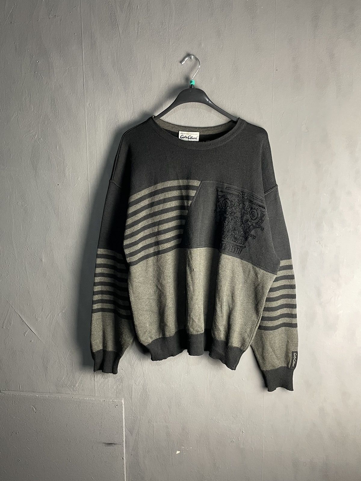 Carlo Colucci VERY RARE CARLO COLLUCI DESIGNER KNIT SWEATER RETRO Y2K 90s Size US L / EU 52-54 / 3 - 1 Thumbnail
