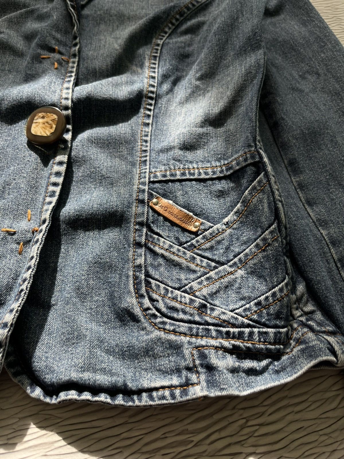 Dolce & Gabbana Dolce & Gabbana Vintage Denim Suit Jeans Luxury Blue Size 29" - 4 Thumbnail