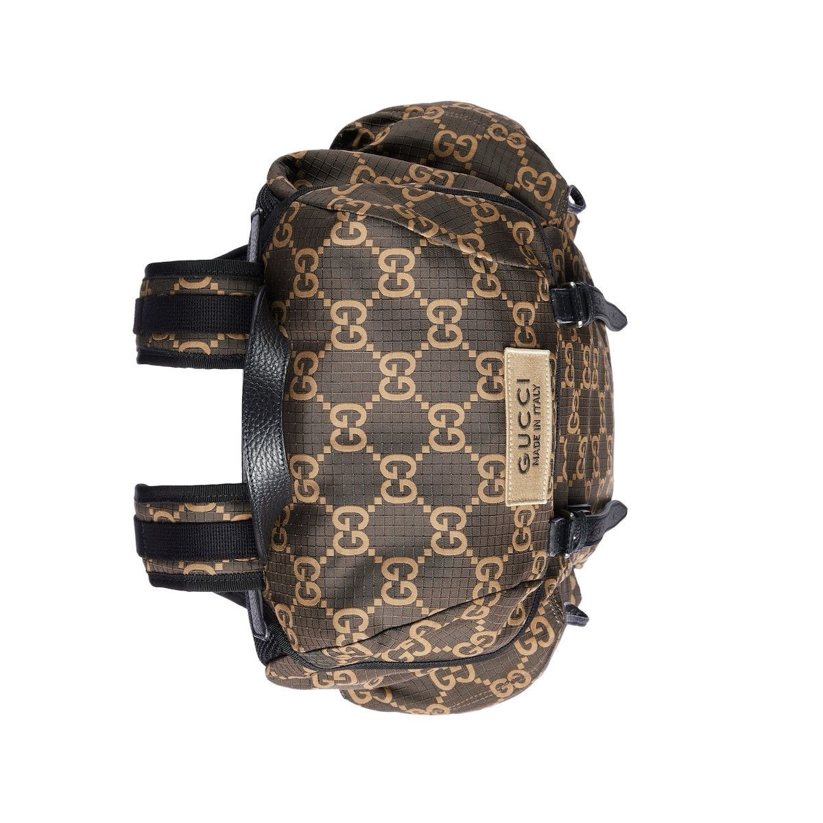 Gucci GUCCI Large Ebony And Beige GG Ripstop Backpack New & Authen Size ONE SIZE - 4 Thumbnail