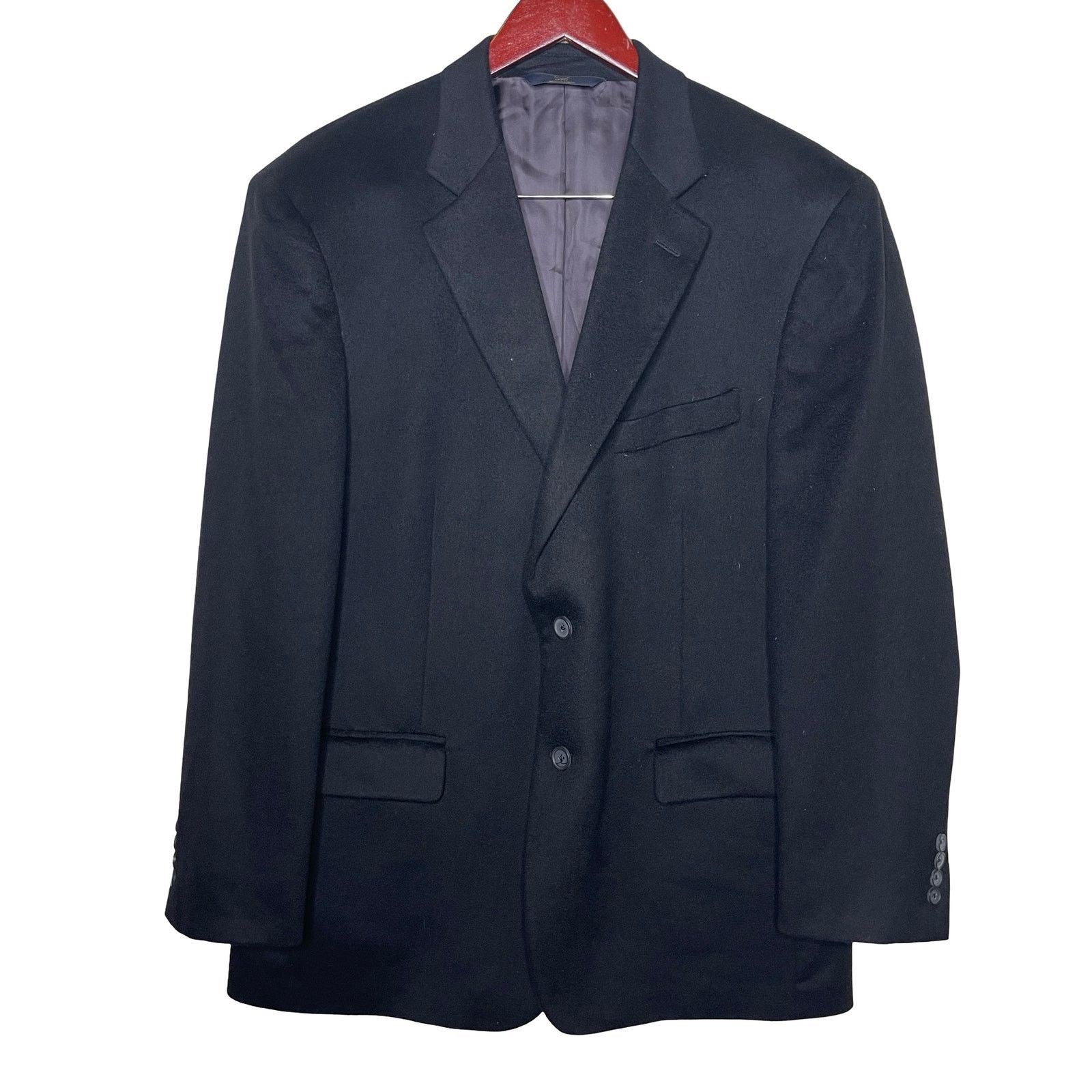 Brooks Brothers Brooks Brother Black 100% Tollegno 1900 Cashmere Blazer 44R Size 44R - 1 Thumbnail