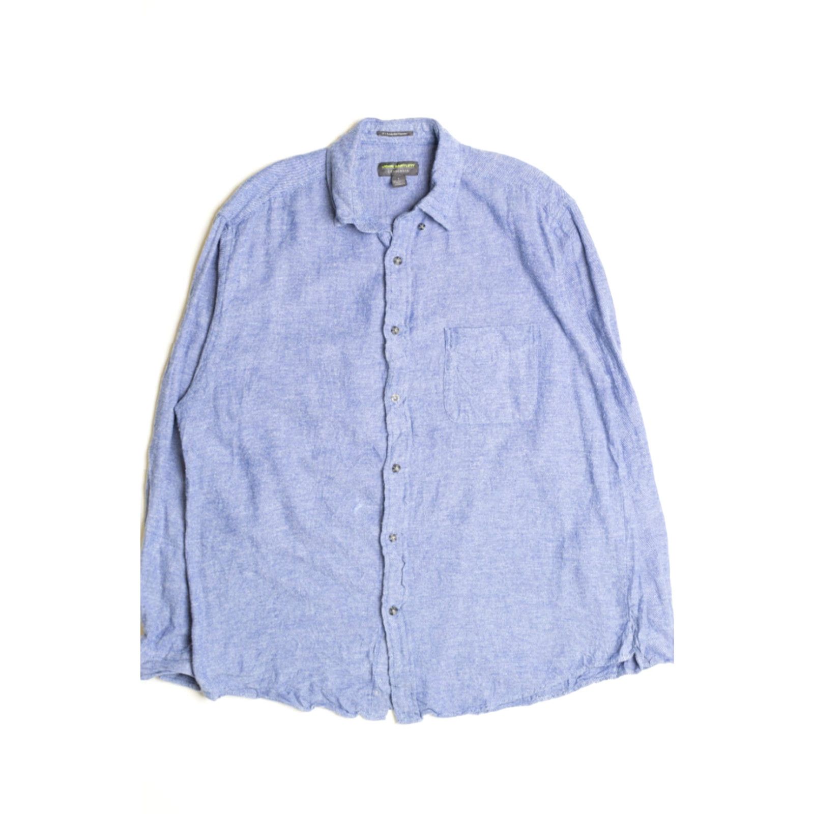 Vintage VINTAGE John Bartlett Shirt Large Blue Long Sleeve Button-Up Mens Size US L / EU 52-54 / 3 - 2 Thumbnail