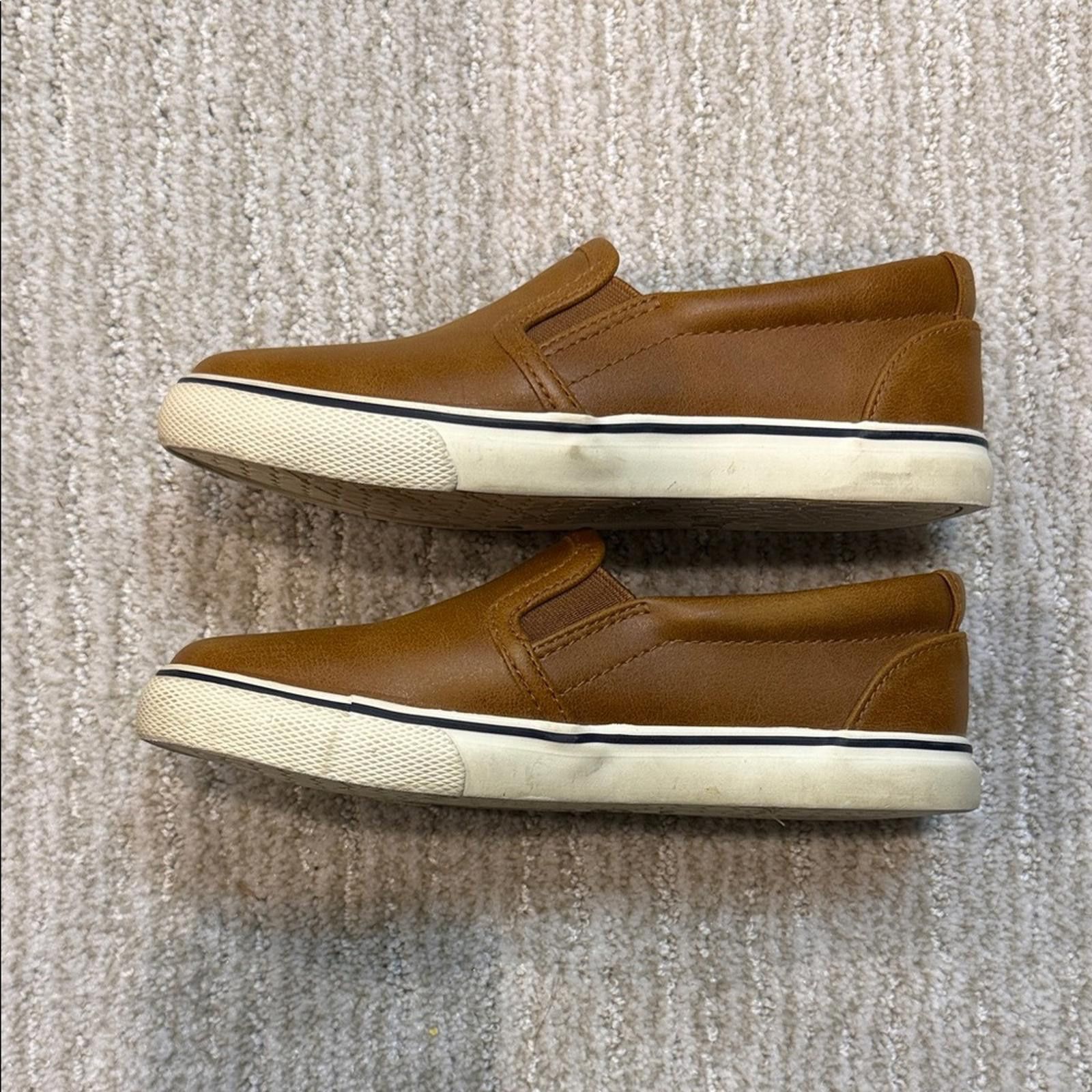 Other Childs Cat & Jack Tan Slip-On Loafers Size US 13 / EU 46 - 5 Thumbnail