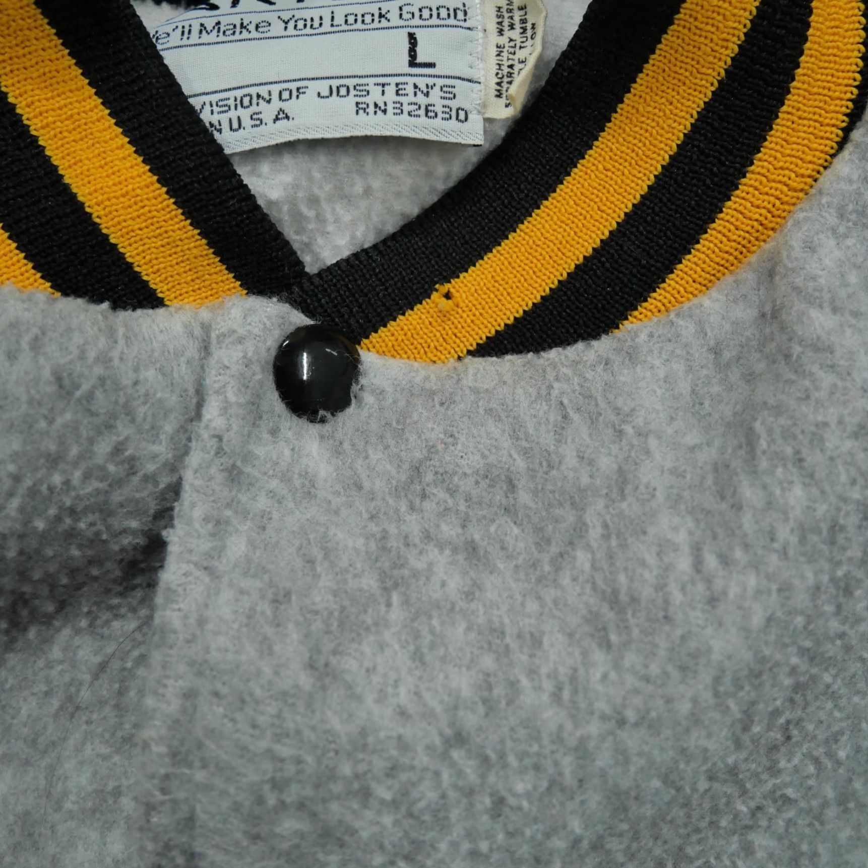 Vintage VINTAGE Artex Gun Jacket Mens Large Gray Black Fleece Bomber 80s Size US L / EU 52-54 / 3 - 6 Thumbnail