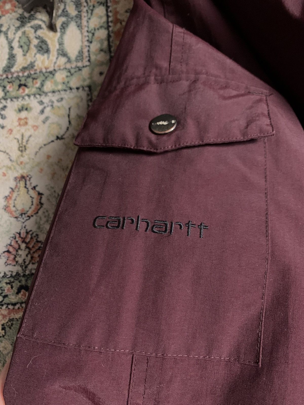 Carhartt × Carhartt Wip Carhartt Burgundy Parka jacket Size US M / EU 48-50 / 2 - 14 Thumbnail