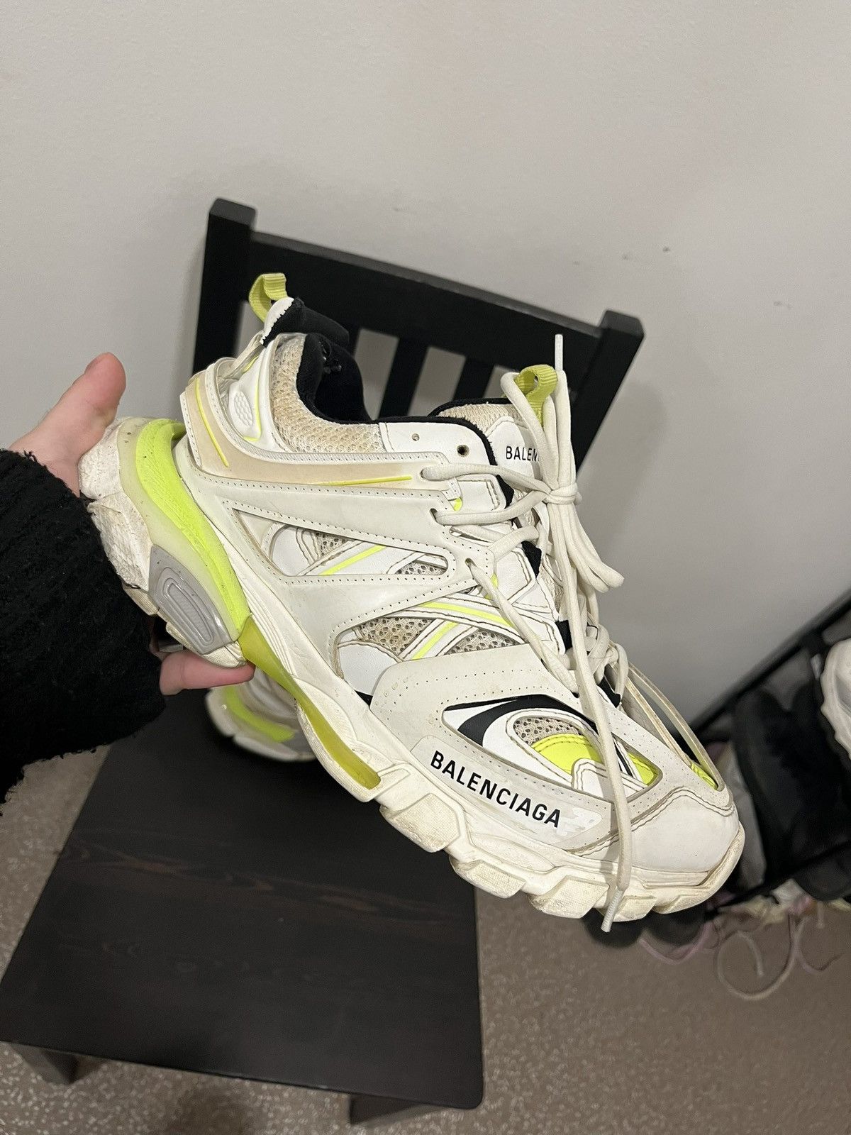 Balenciaga Balenciaga track v1 neon yellow white Size US 8 / EU 41 - 1 Thumbnail