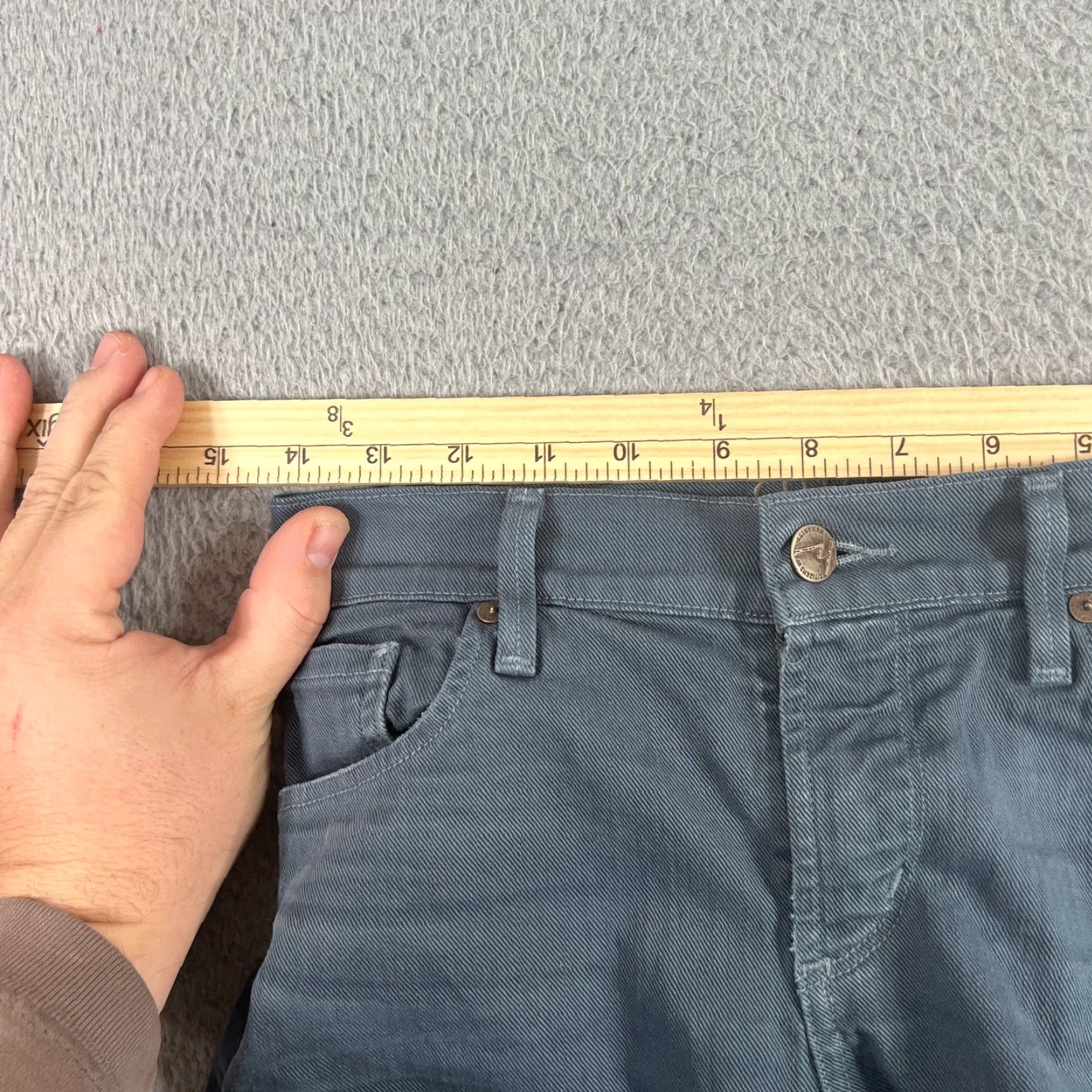 Citizens Of Humanity Vintage Yes Citizens of Humanity Jeans Womens 25 Thompson Skinny Mid-Rise Denim Teal 28x30 Blue Size 42" / US 20 - 5 Thumbnail
