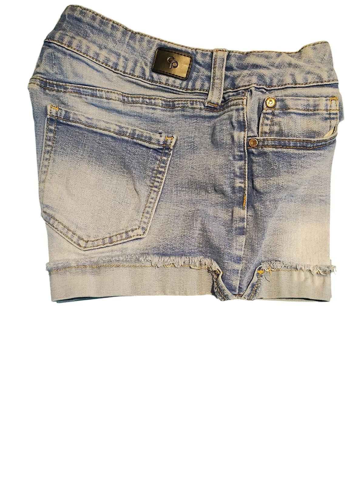 Unknown London Celebrity Pink Women's Light Wash Denim Shorts Size 5/27 Size 27" / US 4 / IT 40 - 2 Thumbnail