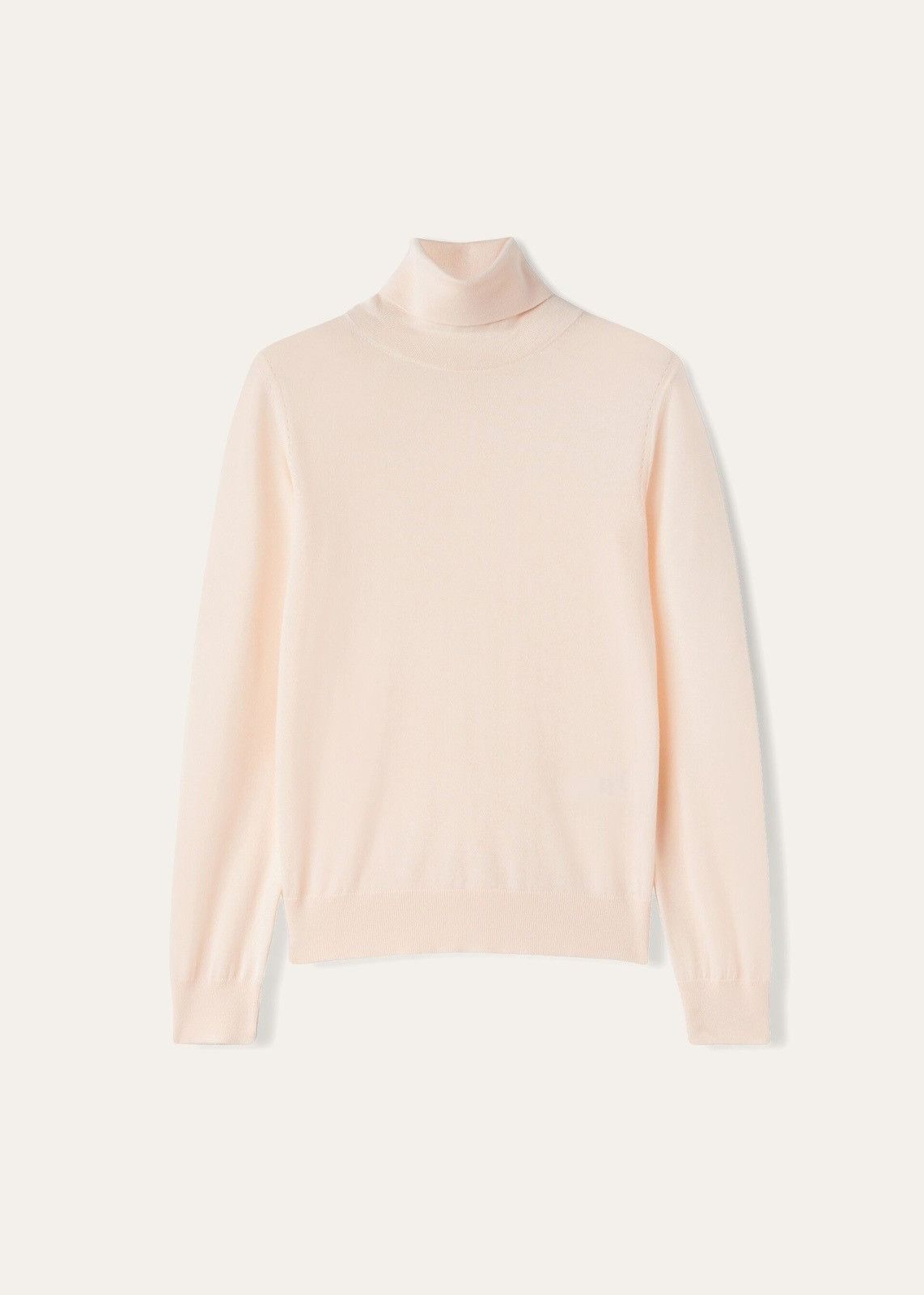 o1srvl11e0824 Neo Piuma Turtleneck Sweater in Light Pink