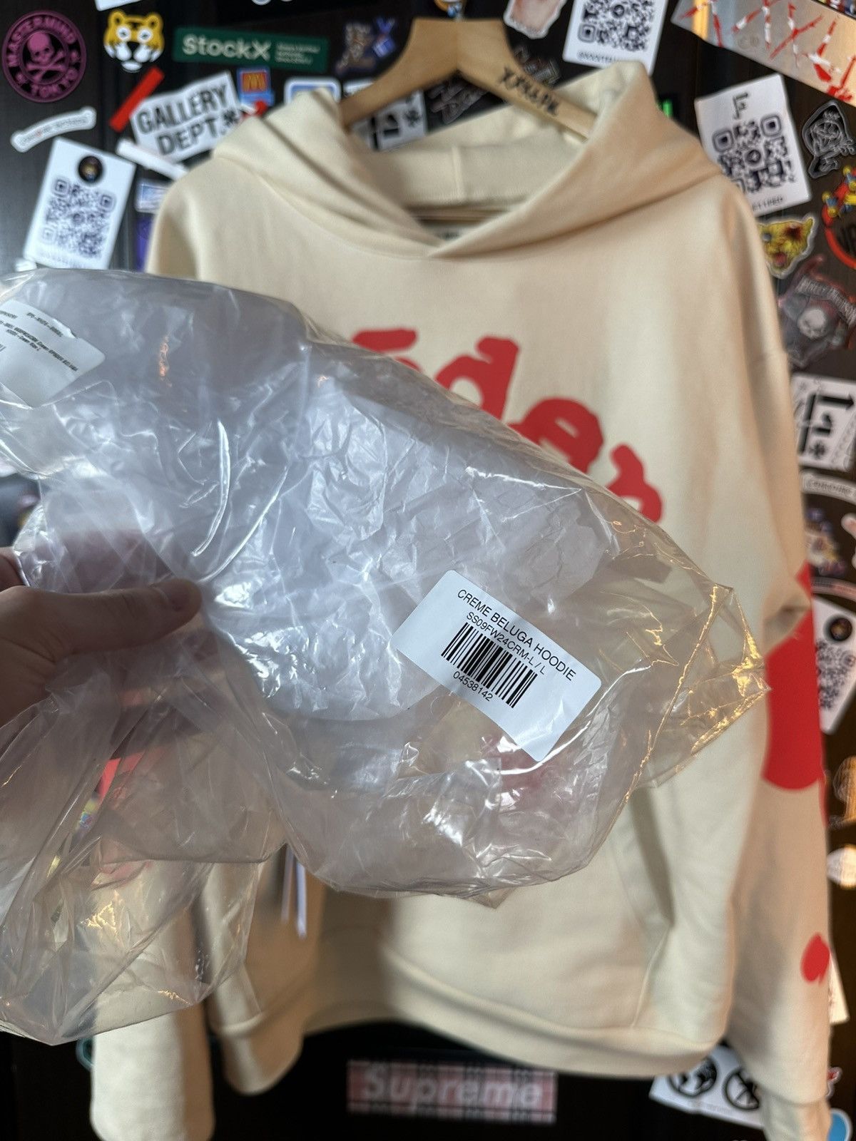 Sp5der Sp5der Worldwide Cream Beluga Hoodie Size US L / EU 52-54 / 3 - 11 Thumbnail