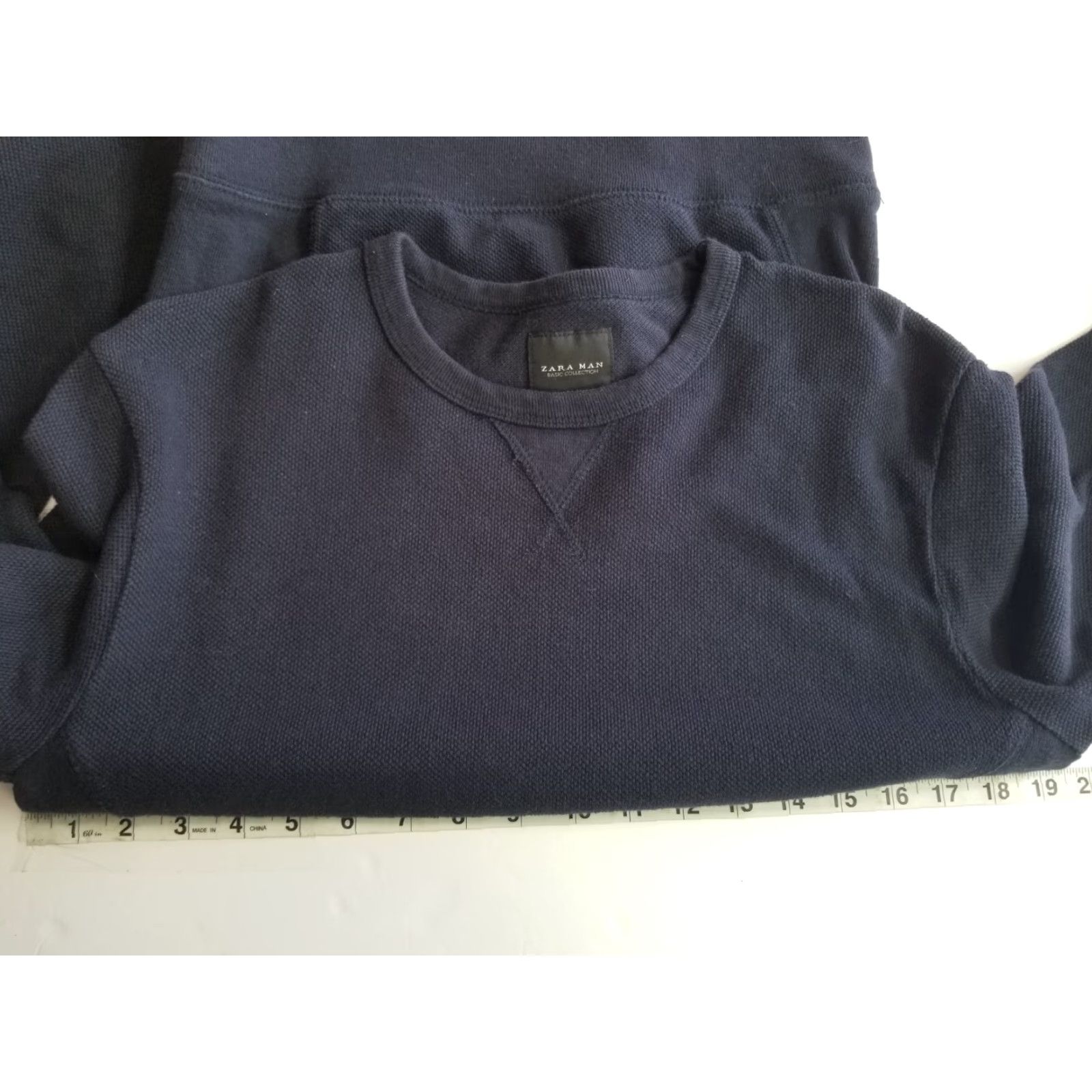 Zara Zara Sweatshirt Men Blue Pullover Crewneck Size M Regular Collarless Fall Winter Crewneck Sweatshirt Mens Regular Blue Pullover Nike Size US M / EU 48-50 / 2 - 3 Thumbnail