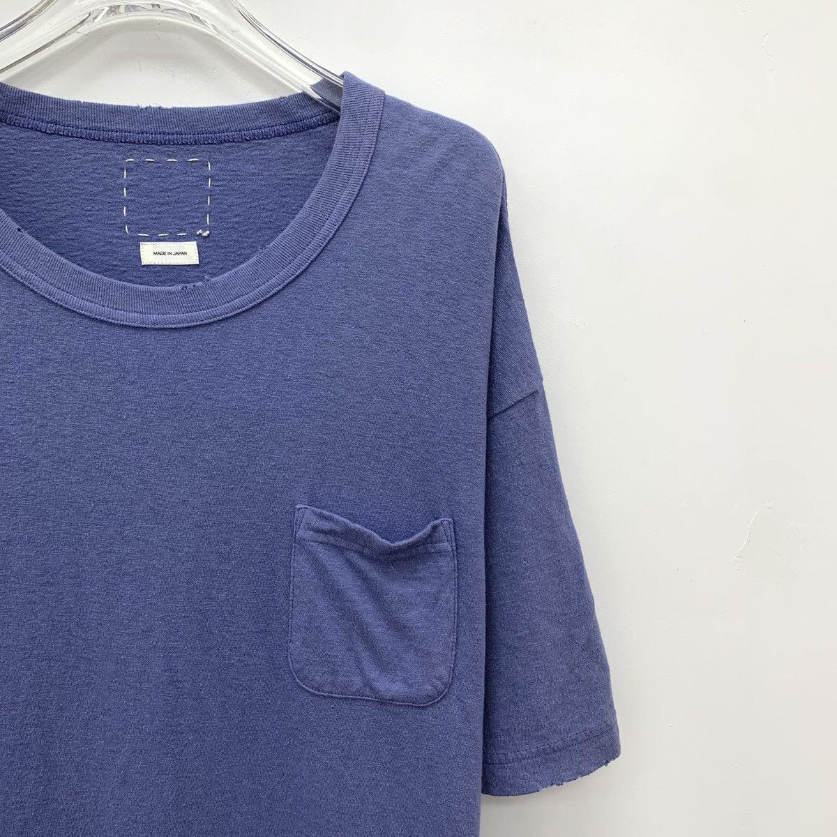 Visvim Visvim Blue Vintage Distressed Short Sleeve T-shirt K26WX Size US L / EU 52-54 / 3 - 3 Thumbnail