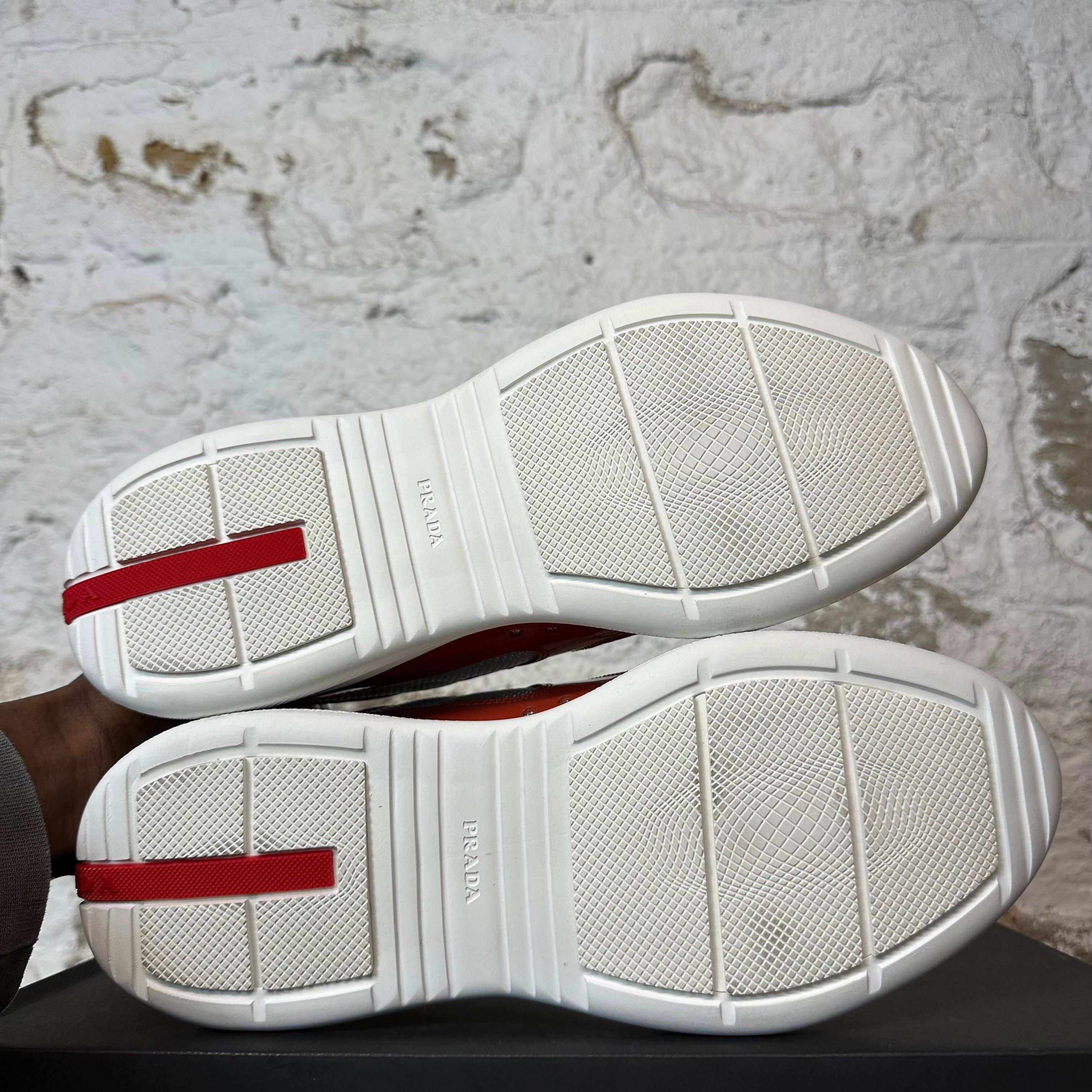 Prada Prada Americas Cup Rame Red Patent Sneaker Size 8 NEW Size US 8 / EU 41 - 6 Thumbnail