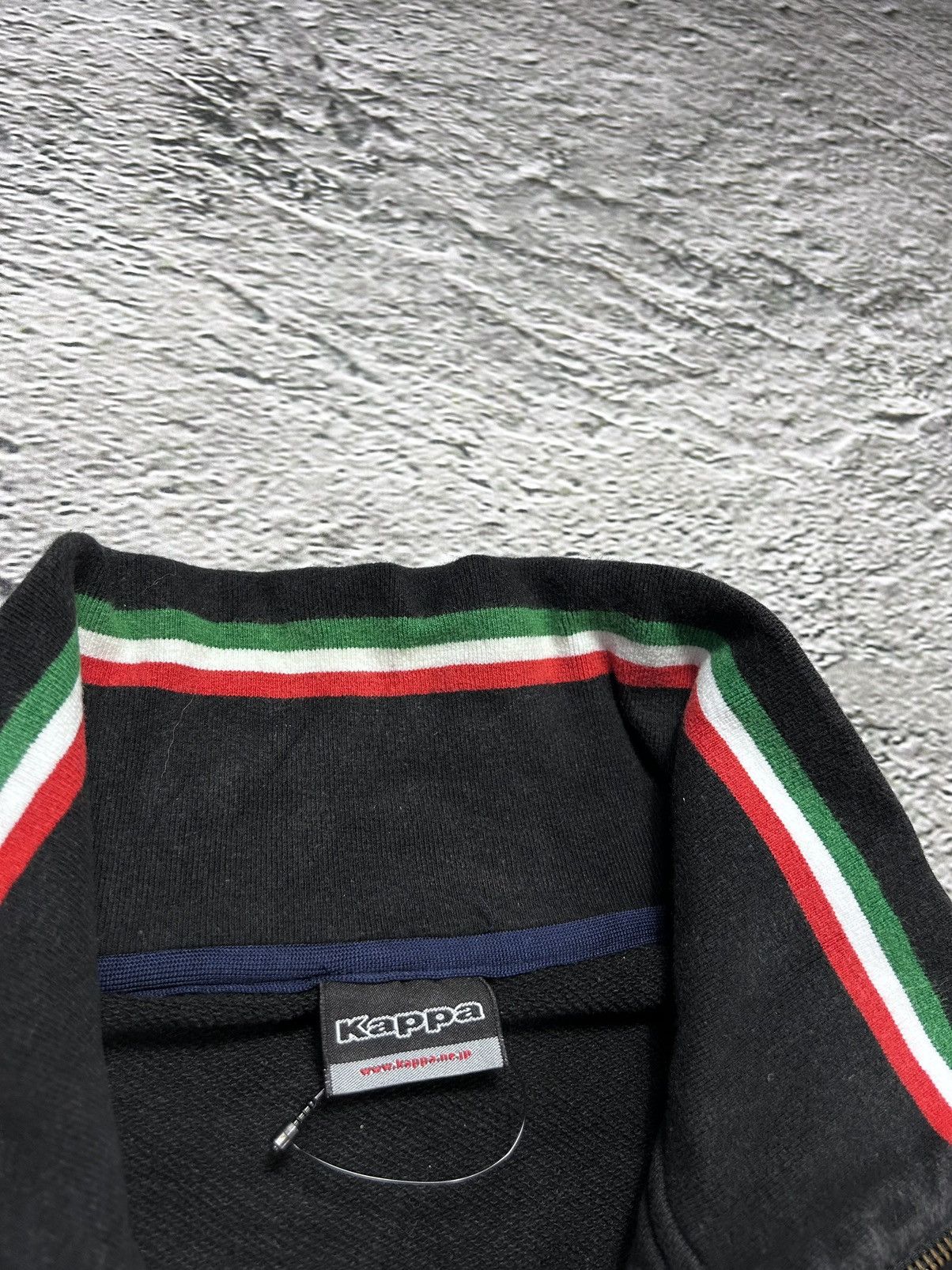 Kappa × Vintage Kappa Italy vintage track suit zip sweatshirt black Size US L / EU 52-54 / 3 - 4 Thumbnail